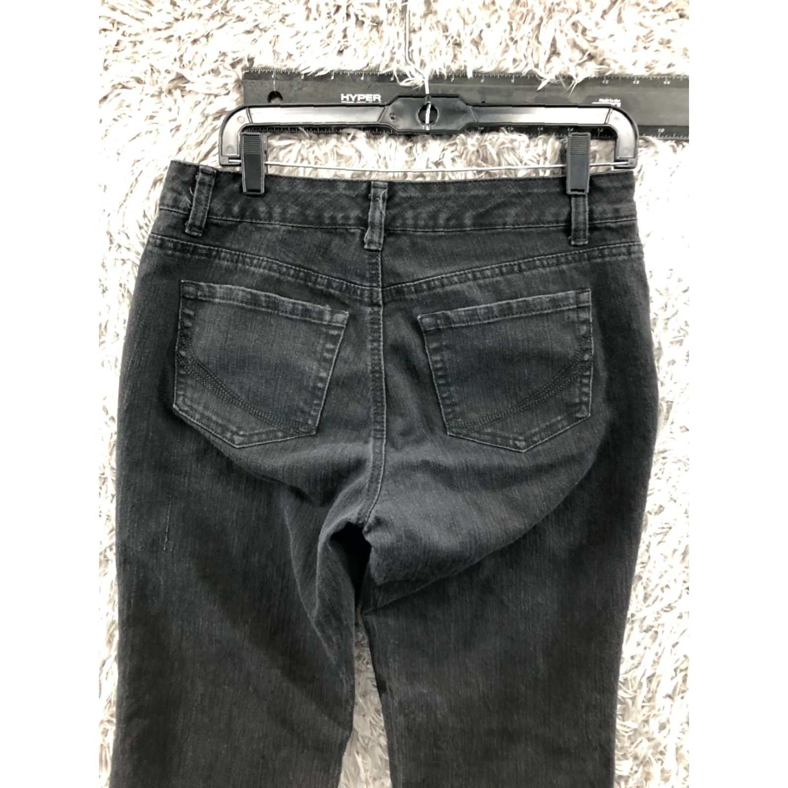 Vintage Sonoma Jeans Womens Short 8 Dark Wash Black Straight Size 30" / US 8 / IT 44 - 6 Thumbnail