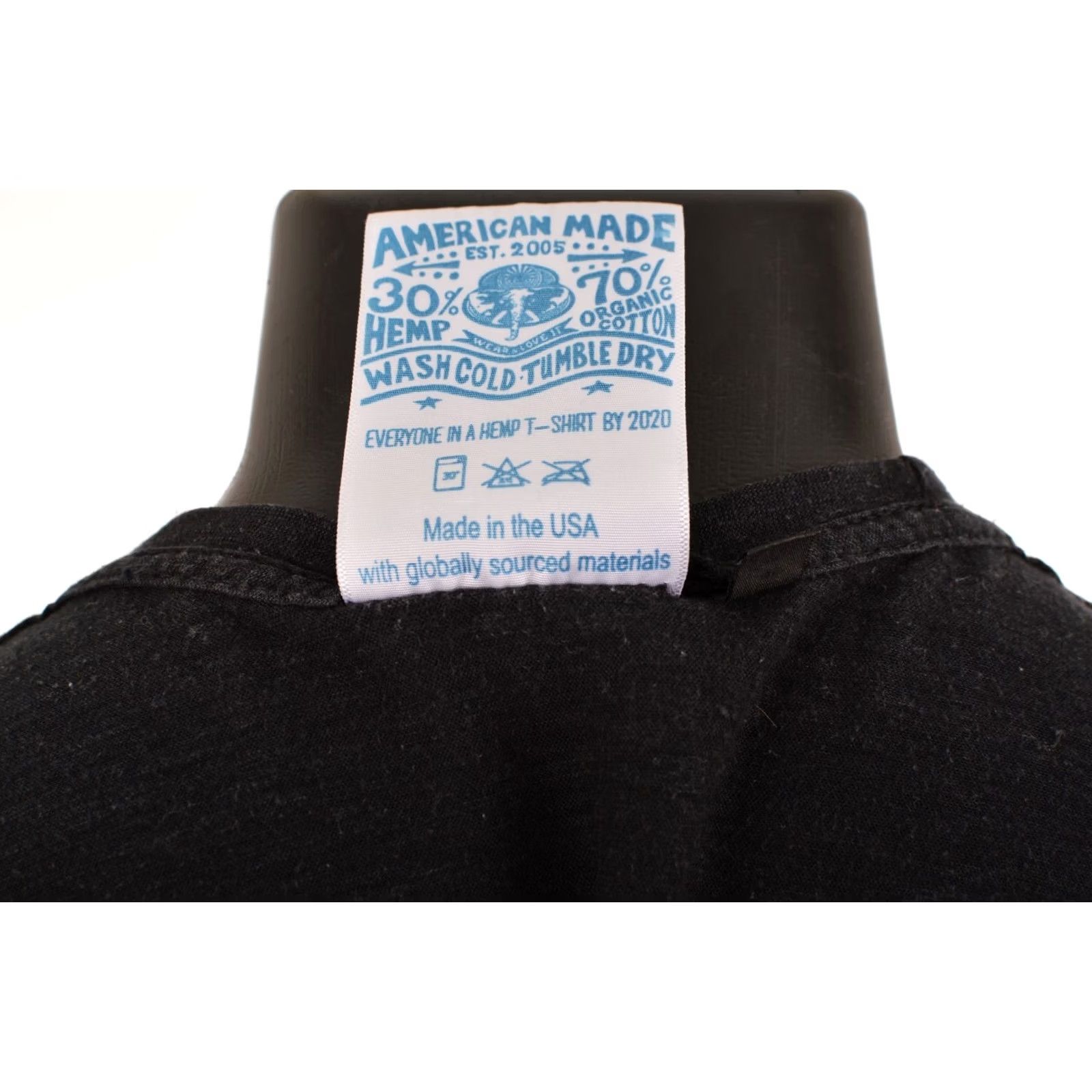 Jungmaven Jungmaven Hemp Organic Cotton Blend Black Short Sleeve T-Shirt Made in USA Sz S Mens Shirt Size US S / EU 44-46 / 1 - 6 Thumbnail