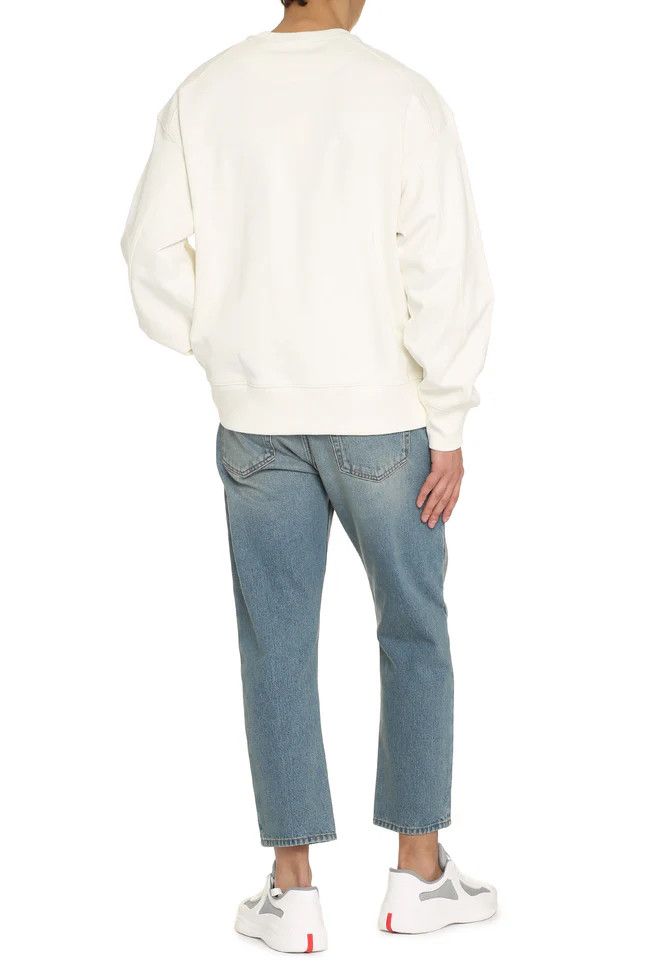 Y-3 o1y0525 Crewneck Sweatshirt in Off White Size US XL / EU 56 / 4 - 4 Thumbnail