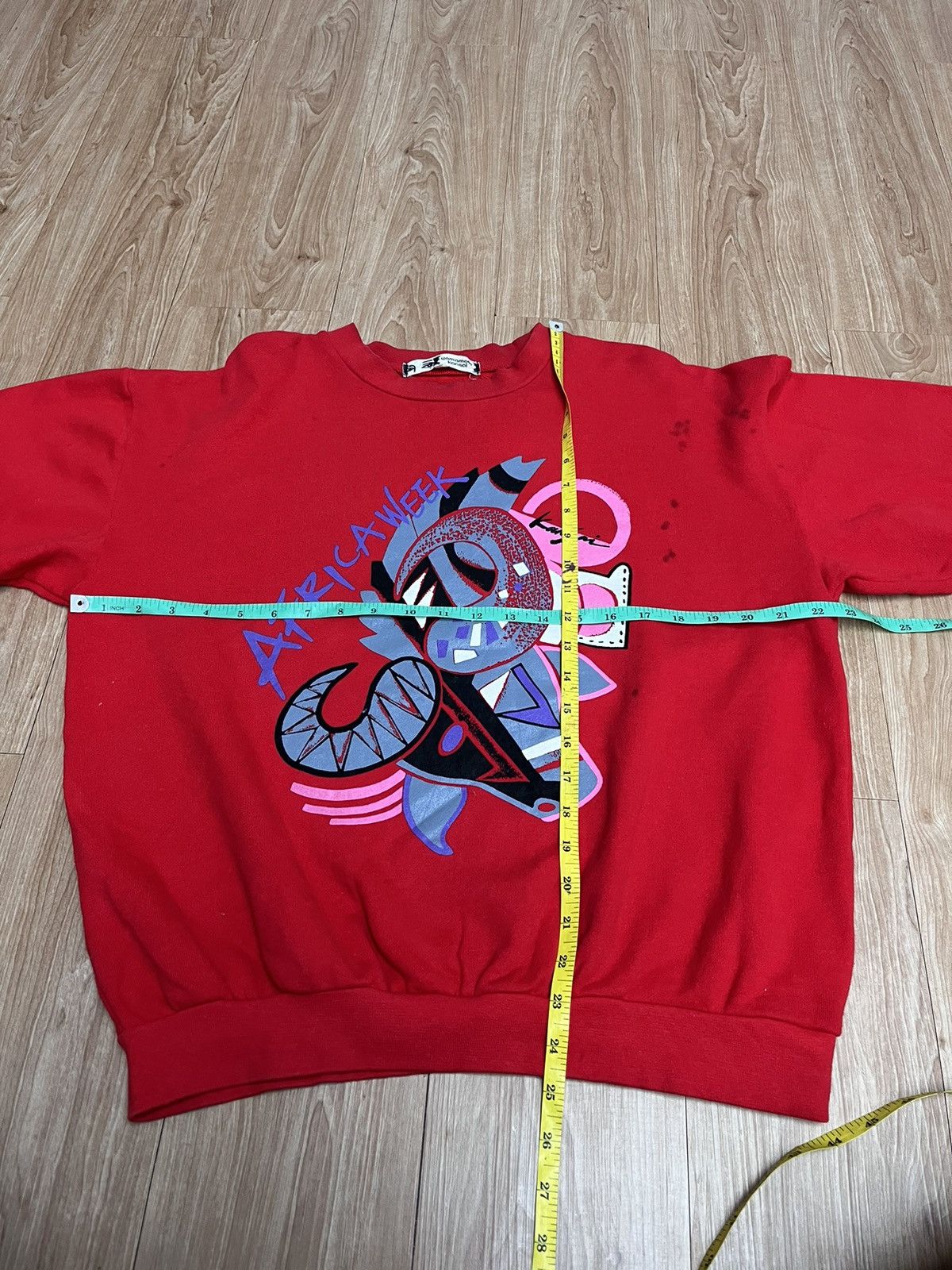 Designer × Kansai Yamamoto 1980,s Kansai Yamamoto Eye Sweatshirt "africa week" Size US L / EU 52-54 / 3 - 6 Thumbnail