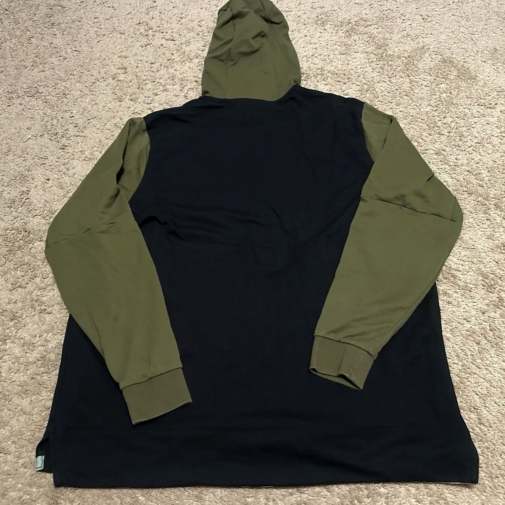 Nike Nike Hoodie Men XL Dri-Fit Pullover Colorblock Green Training Performance Moisture-Wicking Hooded Pockets Logo Regular Fit Sports Size US XL / EU 56 / 4 - 5 Thumbnail