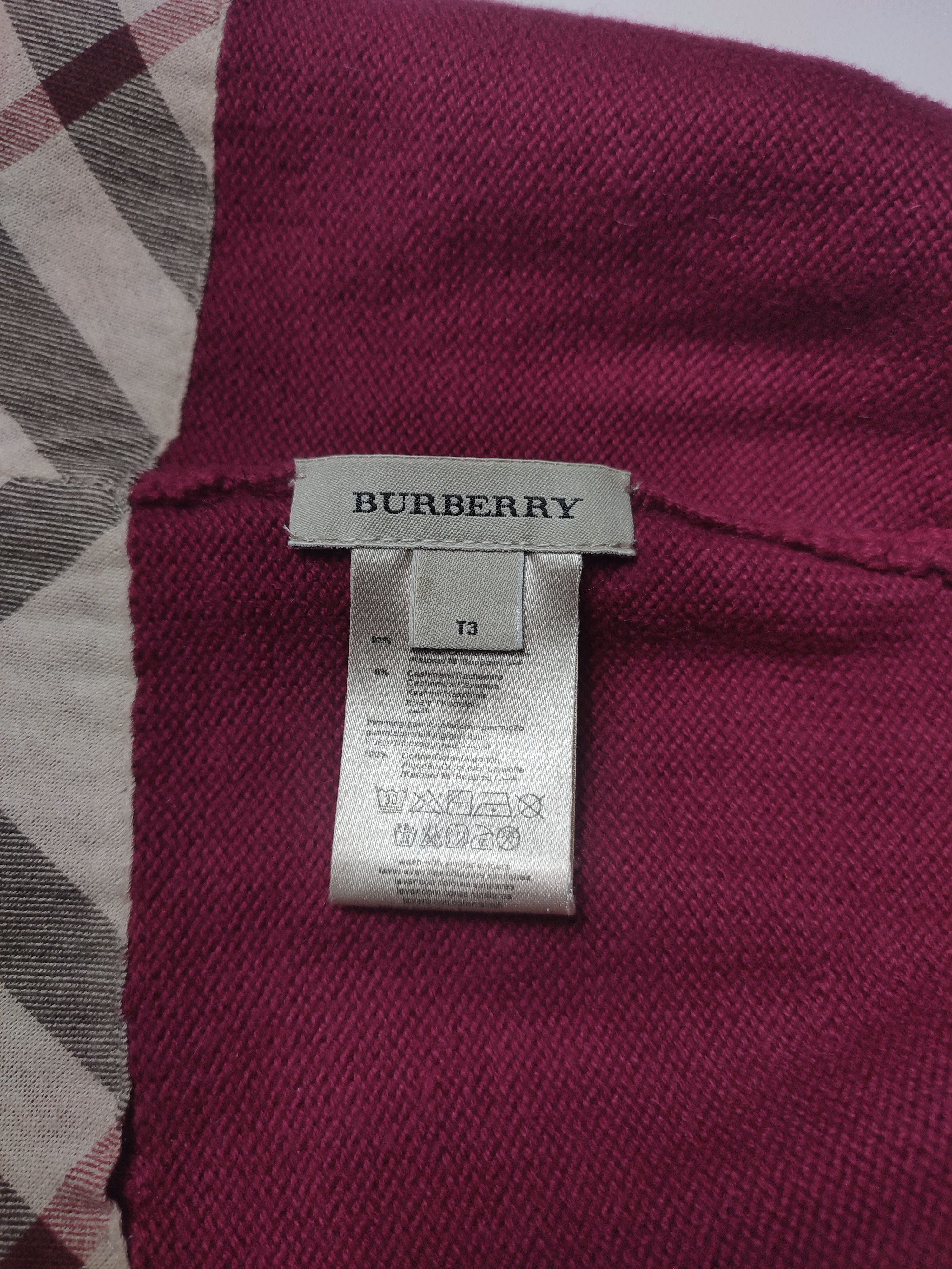 Burberry Burberry Burgundy Nova Check Cuff Beanie Vintage Size ONE SIZE - 11 Thumbnail