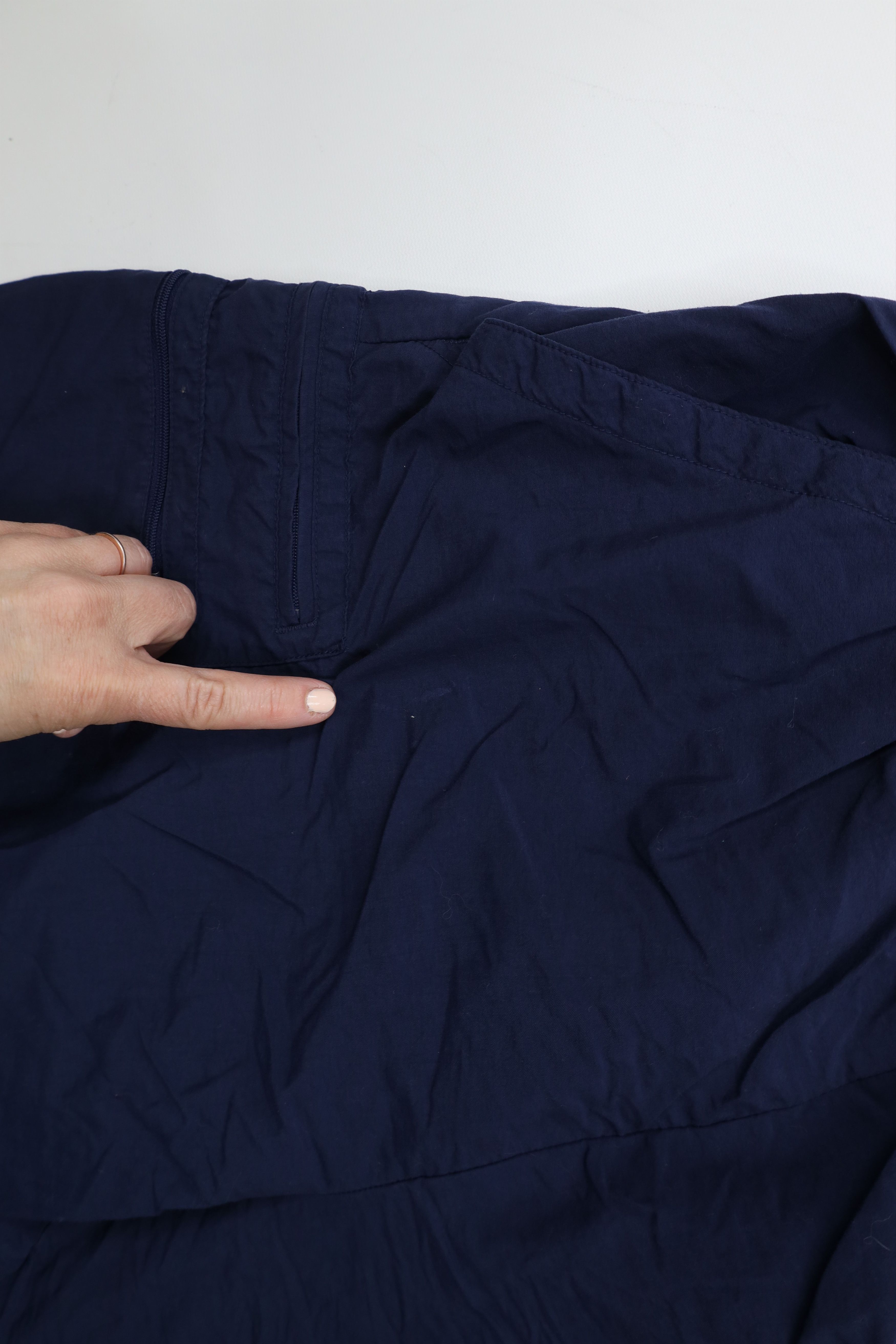 Columbia × Vintage Vintage 90s Columbia Lined Belted Above Knee Shorts Blue Size US 34 / EU 50 - 6 Thumbnail