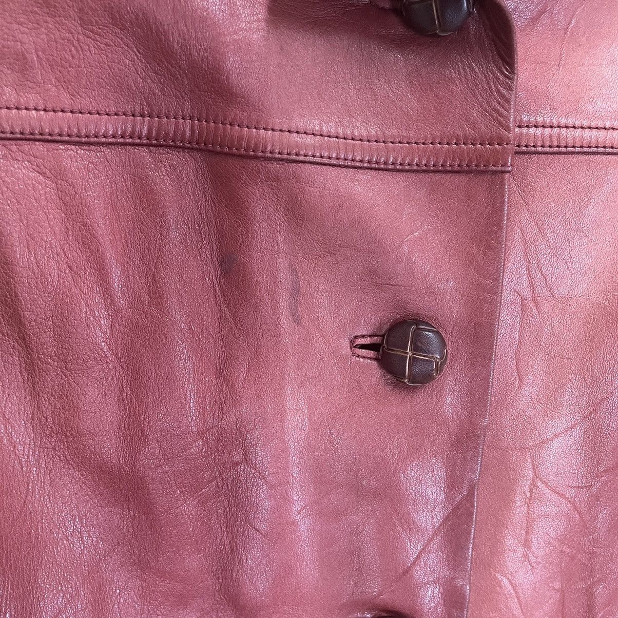 Gucci Vintage 80s Gucci Leather Jacket Made In Italy Size Small Size US S / EU 44-46 / 1 - 8 Thumbnail