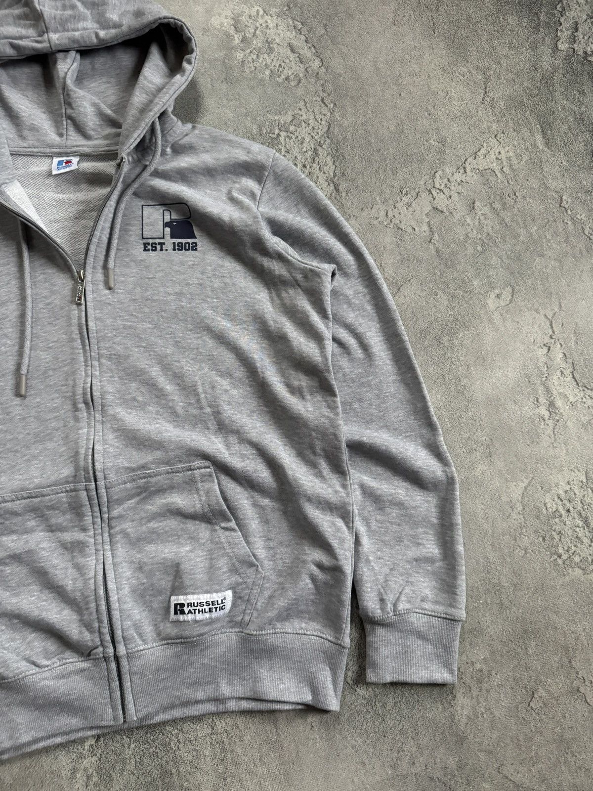 Russell Athletic Russell Athletic big logo zip hoodie long sleeve hooded 00s Size US L / EU 52-54 / 3 - 11 Thumbnail