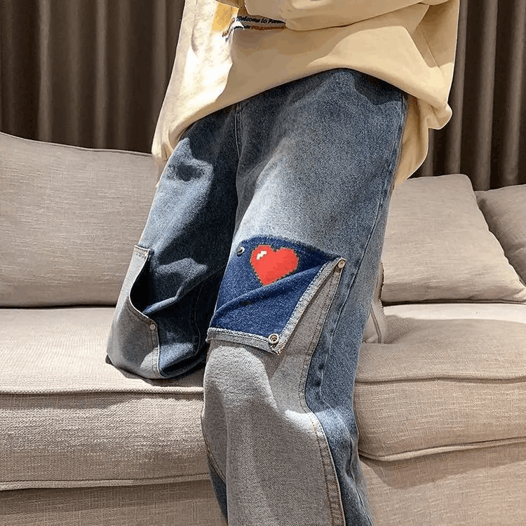 Japanese Brand × Vintage Patchwork Multi-pocket Jeans Size US 33 - 6 Thumbnail