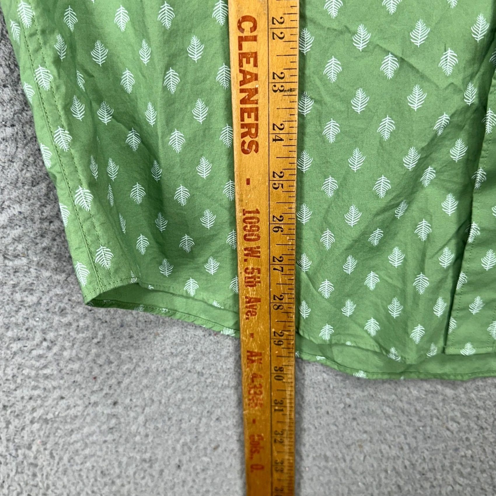 Jos. A. Bank Jos. A. Bank 1905 Button-Up Shirt Geometric Short Sleeve Green Large Mens Shirt Size US L / EU 52-54 / 3 - 7 Thumbnail