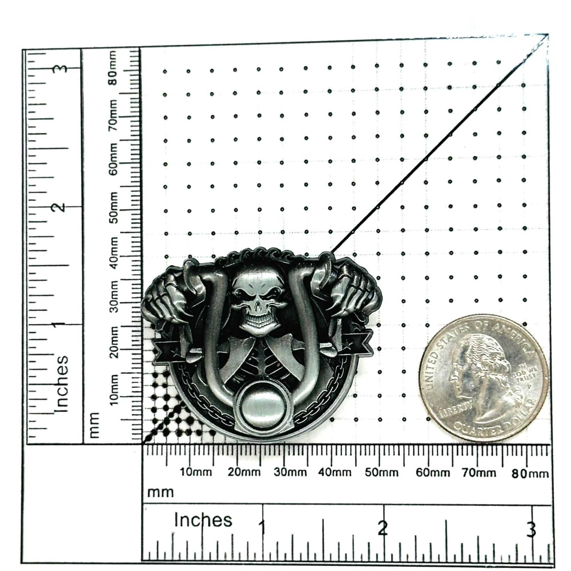 Other 🤩Skeleton & Horseshoe Metal Pin Brooch - Vintage punk style Size ONE SIZE - 5 Thumbnail