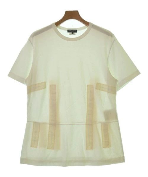 Comme des Garcons Homme Plus T-Shirts Short Sleeve Cotton Crewneck Patch Design White Size US M / EU 48-50 / 2 - 1 Thumbnail