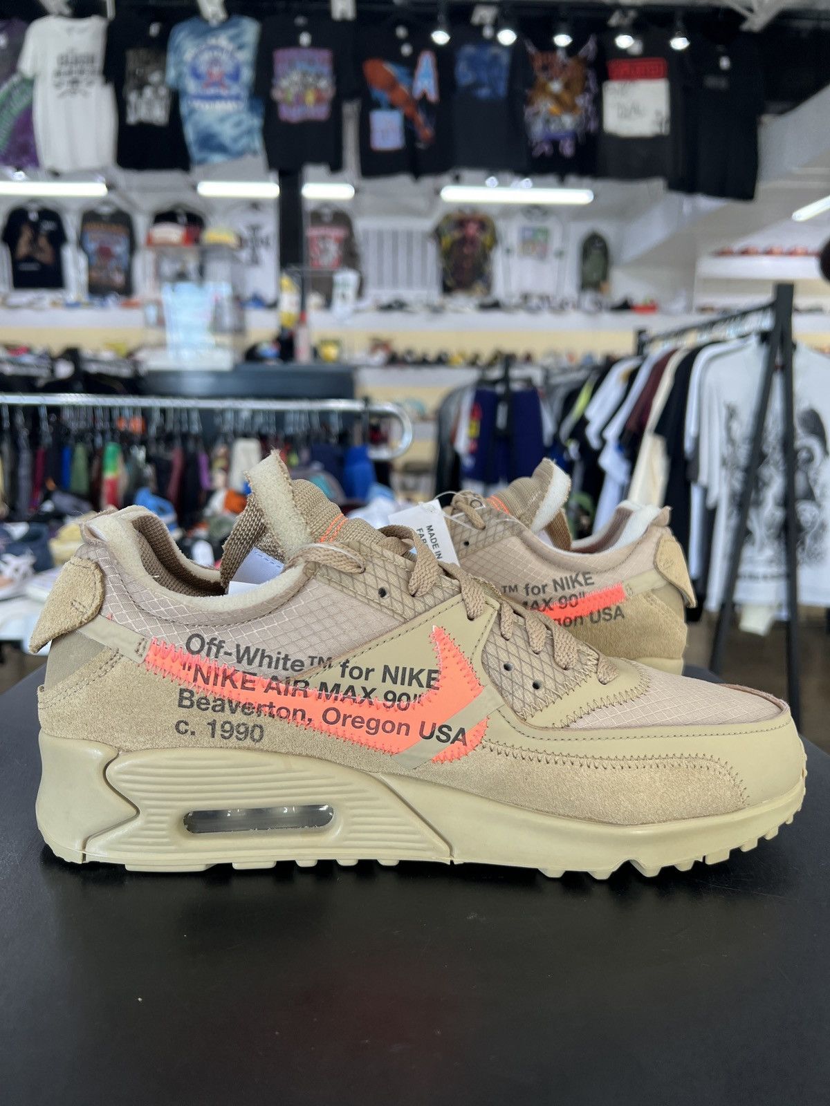 Nike × Off-White Nike Air Max 90 Off White Desert Ore Sz. 8 (2019) Size US 8 / EU 41 - 4 Thumbnail