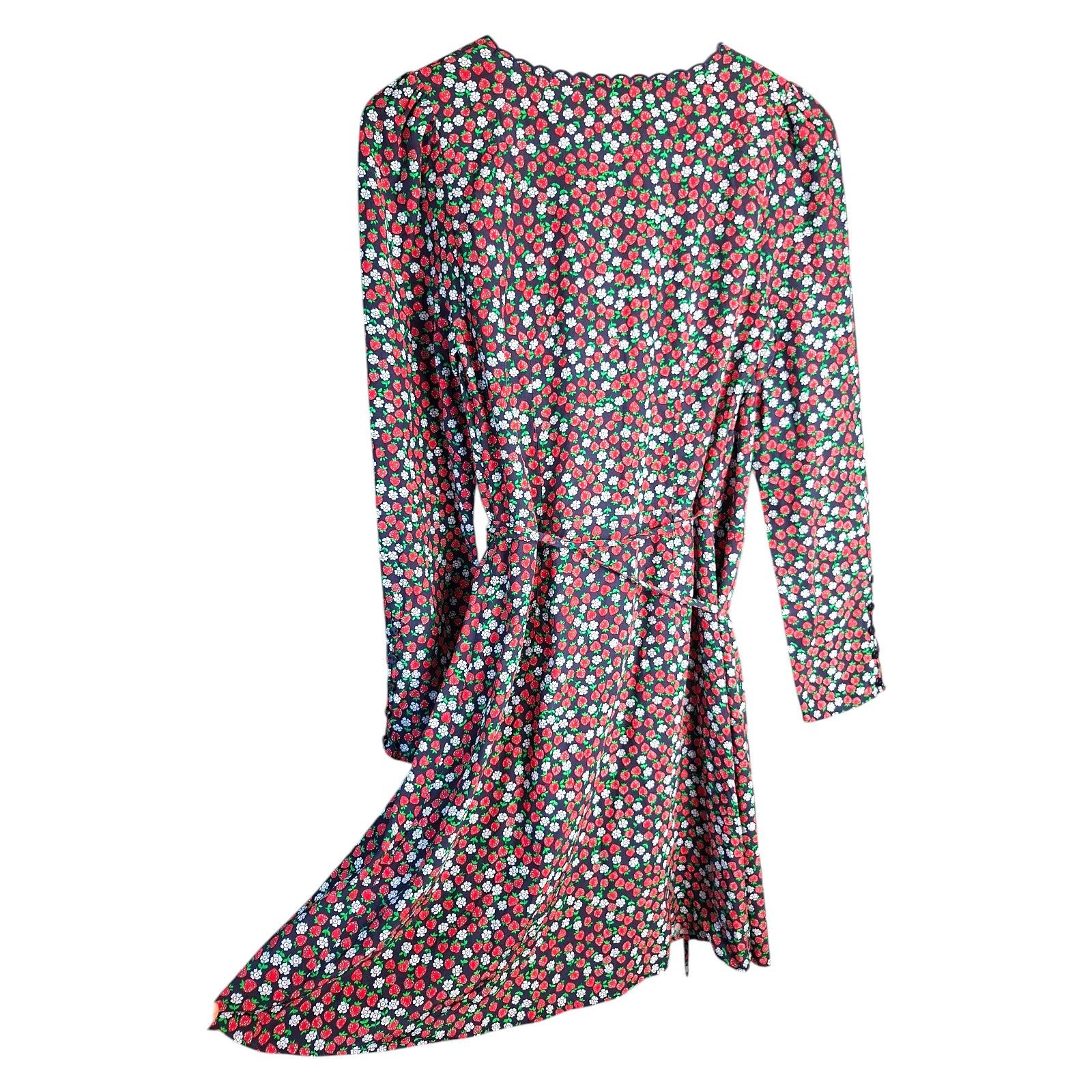 & Other Stories &Other Stories Paris Atelier Strawberry Wrap Mini Dress Size S / US 4 / IT 40 - 6 Thumbnail