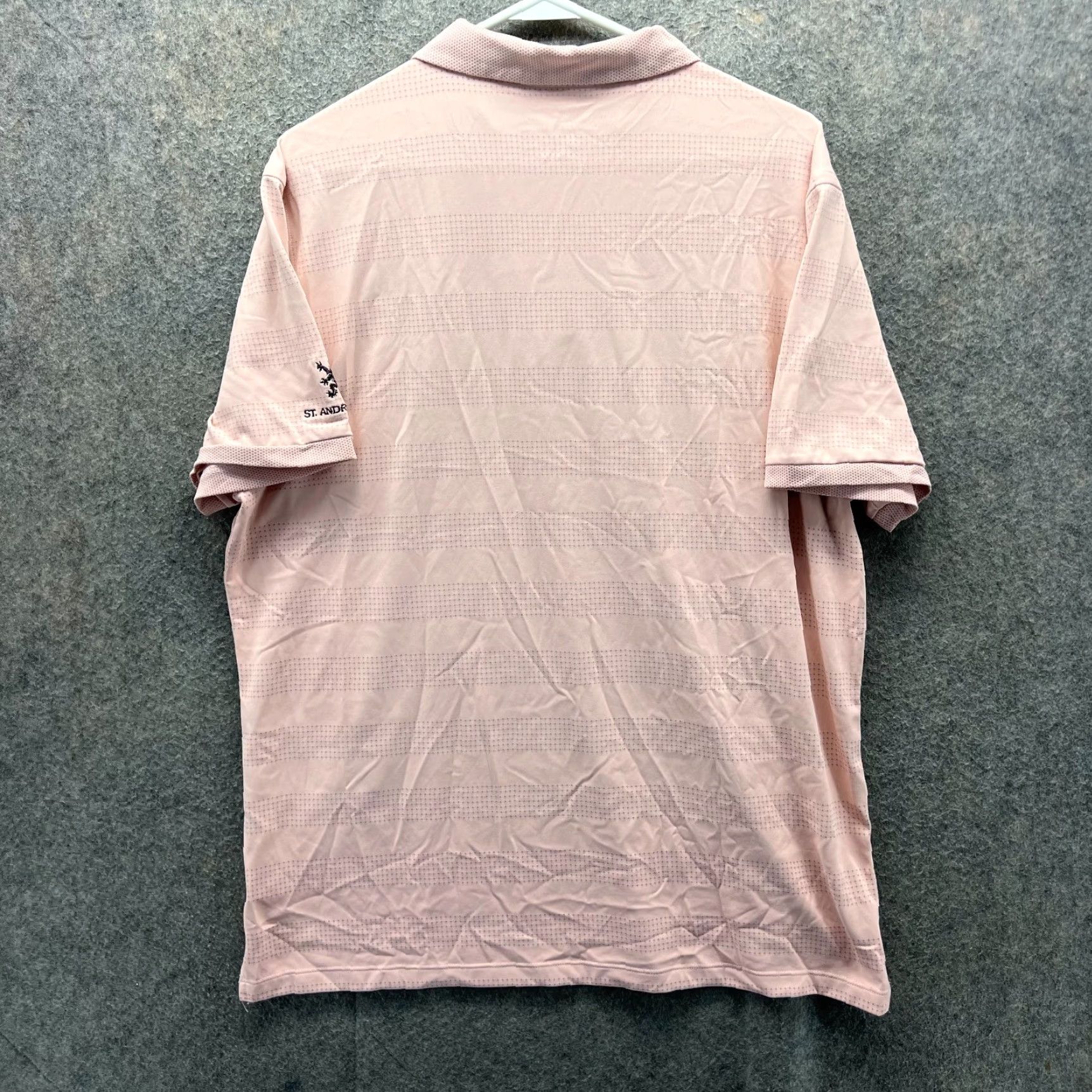Nike Nike Polo Shirt Mens Large Pink Peach Swoosh Zonal Cooling St Andrews CC Golf Size US L / EU 52-54 / 3 - 2 Thumbnail