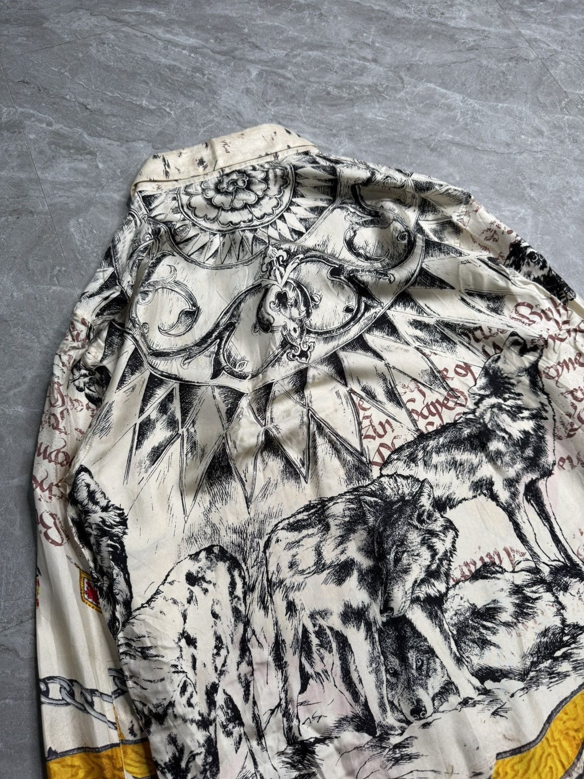 Roberto Cavalli Archival Roberto Cavalli A/W 02 Fantasy Astro Silk Shirt Size US S / EU 44-46 / 1 - 3 Thumbnail