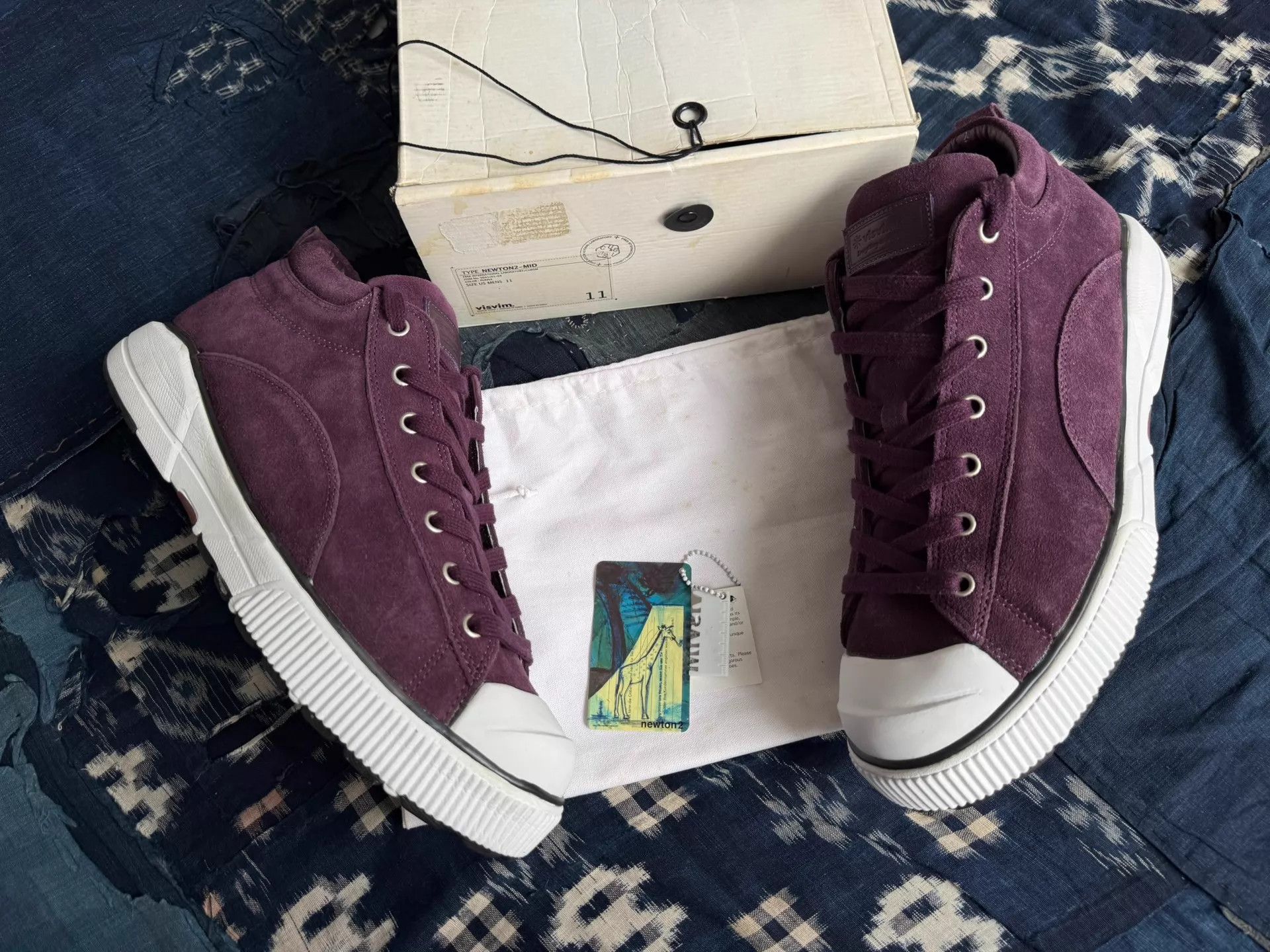 Visvim VISVIM TYPE NEWTON2 MID Purple 11 Sneaker Size US 11 / EU 44 - 1 Thumbnail