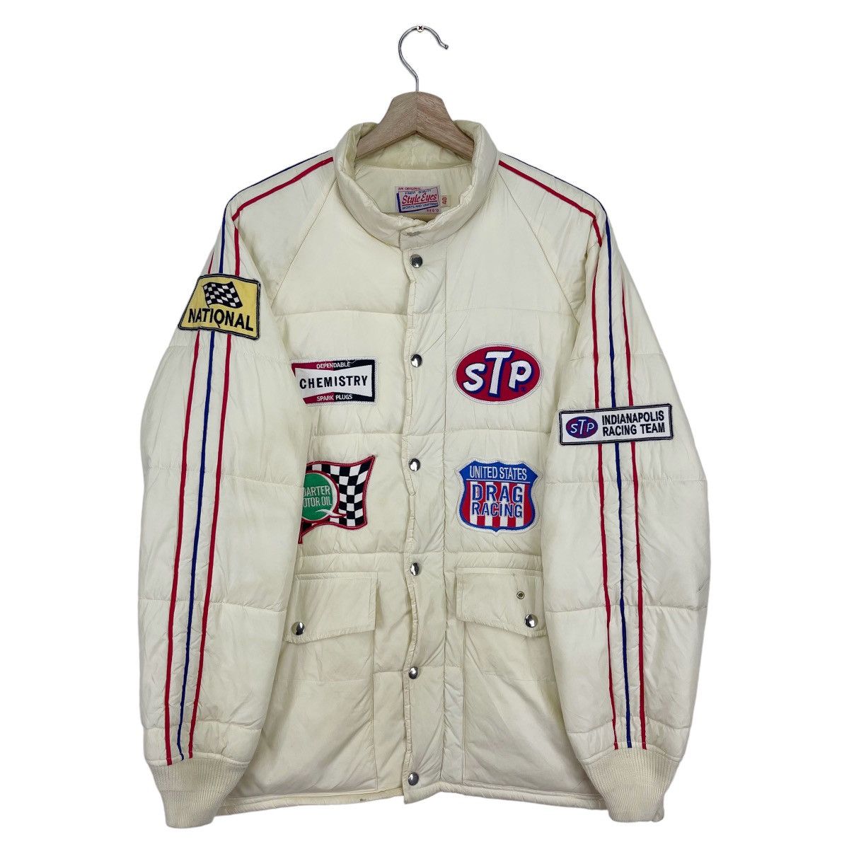 Sports Specialties Vintage 90’s STP Team Racing Patches Puffer Size US L / EU 52-54 / 3 - 9 Thumbnail