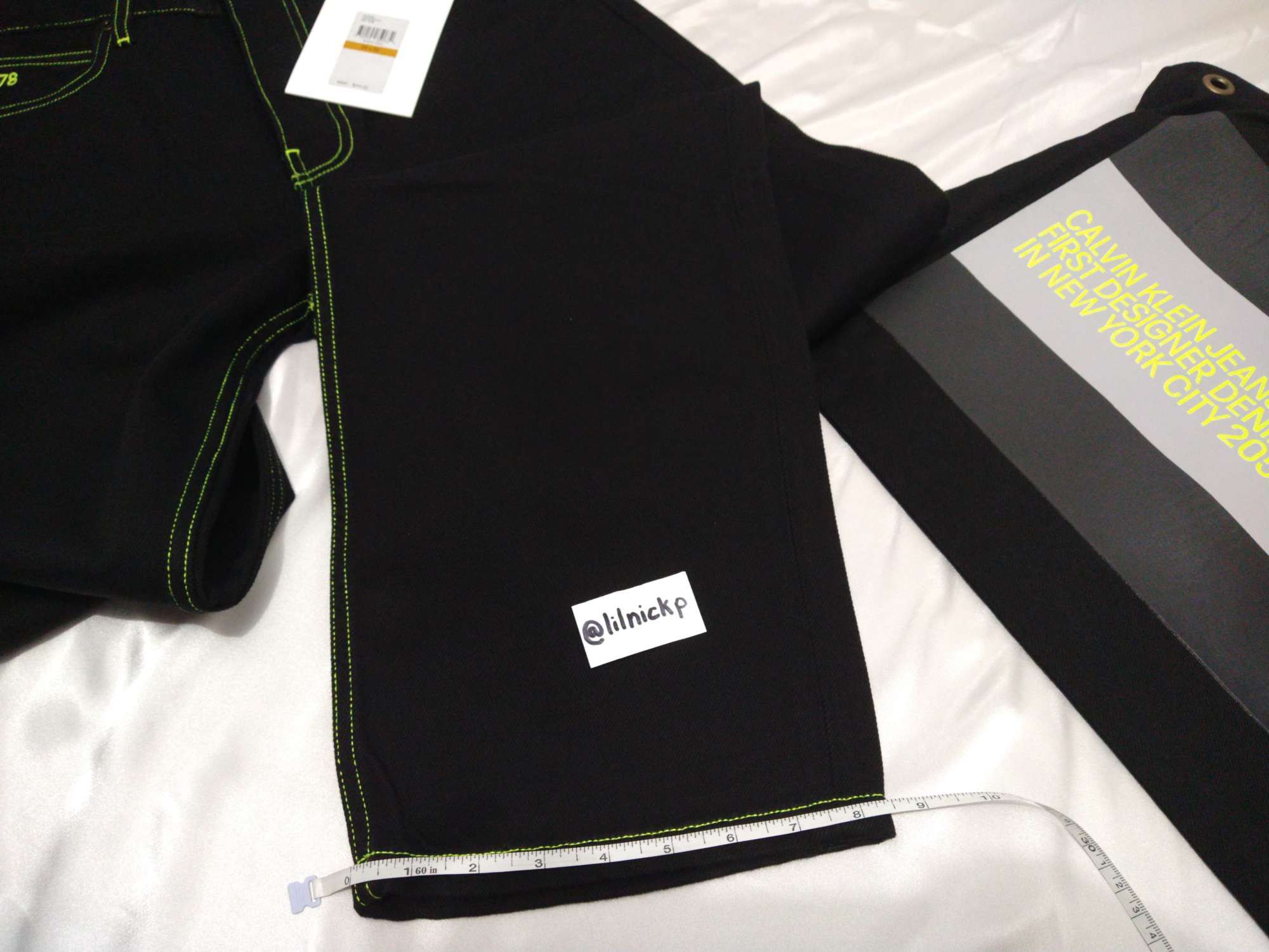 Calvin Klein 205W39NYC EST. 1978 Baggy Black Hole Jeans Size US 29 - 7 Thumbnail