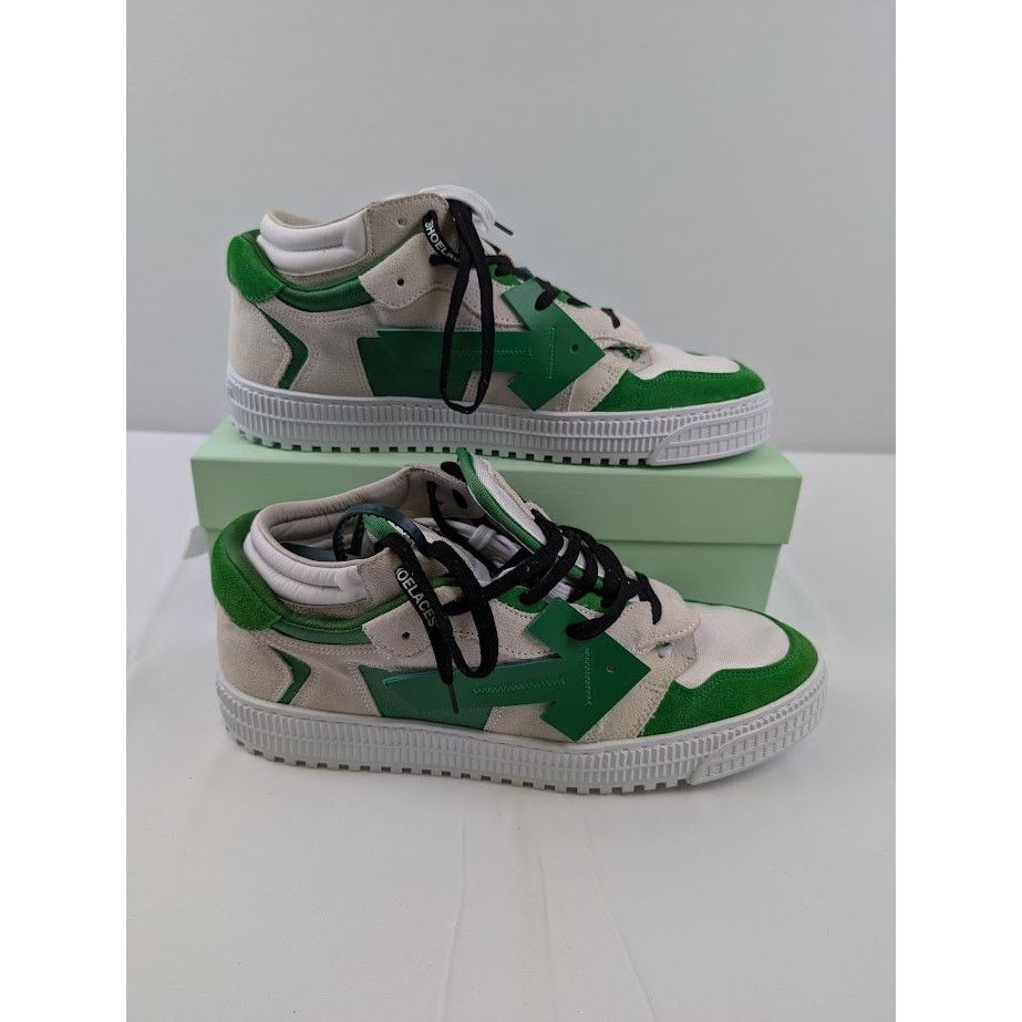 Off-White o1rshd1 Floating Arrow Sneakers in White / Green Size US 13 / EU 46 - 17 Thumbnail