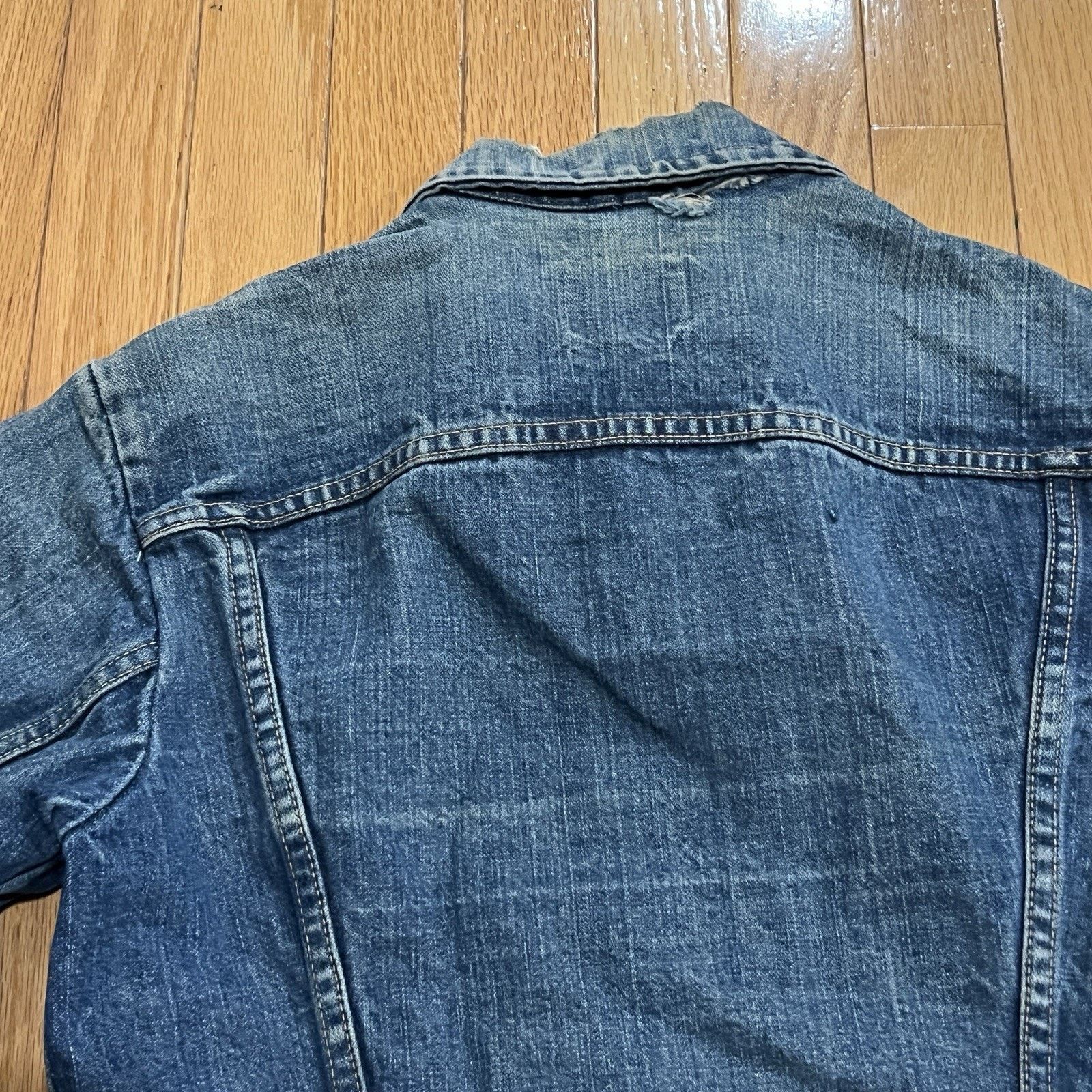 Wrangler WRANGLER dark indigo blue denim trucker jacket 60s 70s usa Size US S / EU 44-46 / 1 - 11 Thumbnail