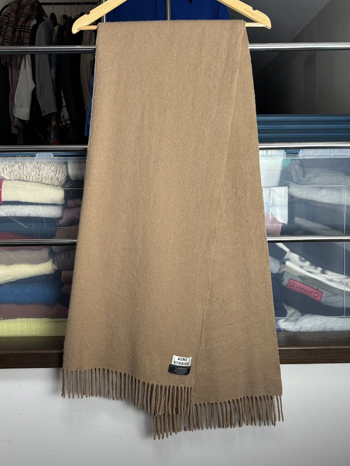 Acne Studios Acne Studios Lambswool Scarf Wool Vintage Size ONE SIZE - 2 Thumbnail