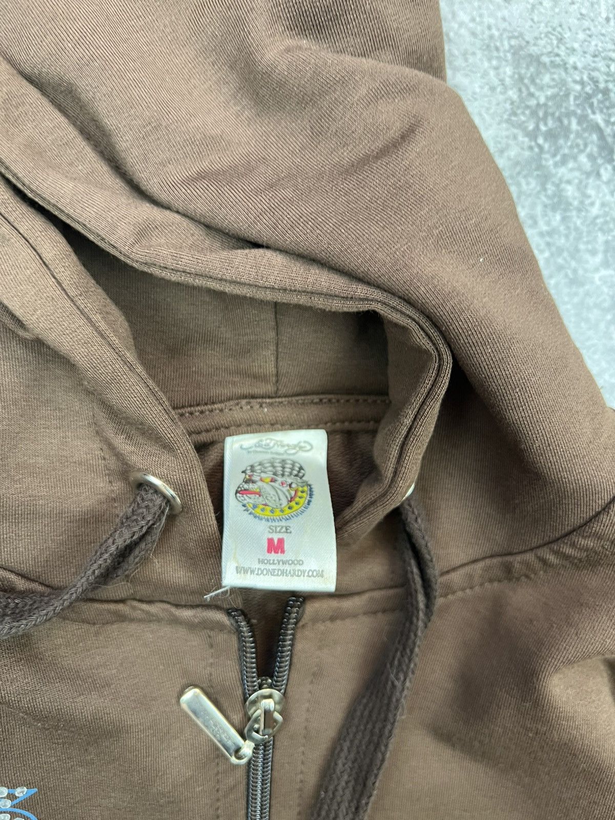 Ed Hardy Ed Hardy Brown Zip Up Hoodie Womens Size M / US 6-8 / IT 42-44 - 5 Thumbnail