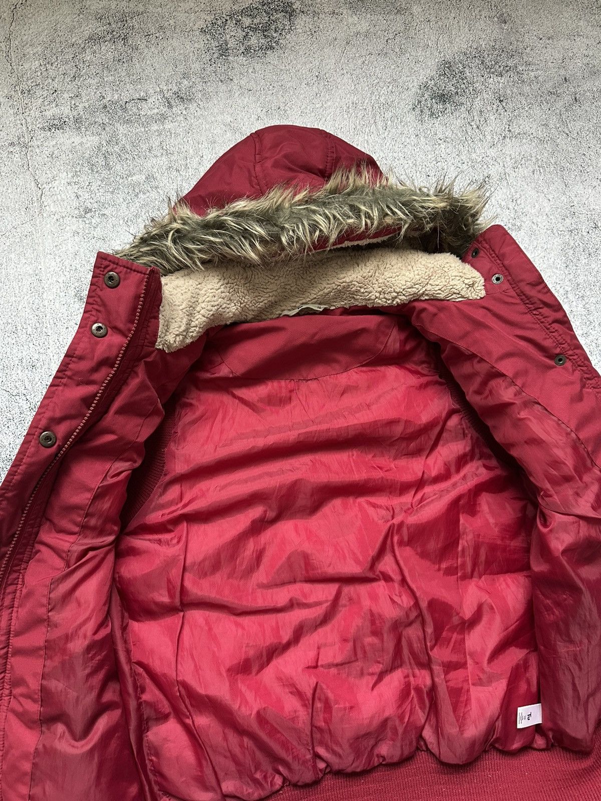 Japanese Brand Faux Fur Vest Y2K Style Women's Red Pockets Size M / US 6-8 / IT 42-44 - 8 Thumbnail