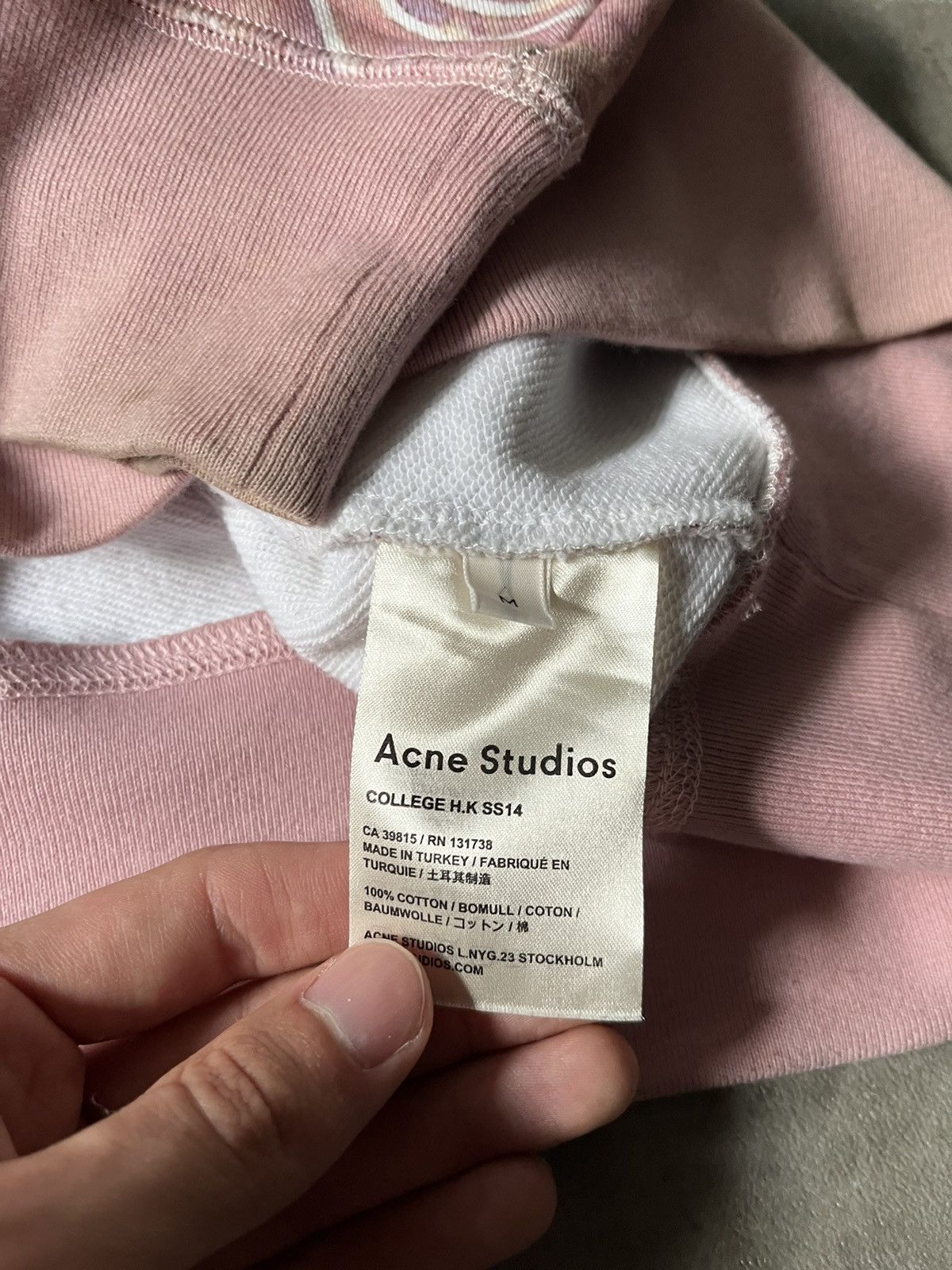 Acne Studios Acne Studios College H.K sweatshirt multicolor rare Size US M / EU 48-50 / 2 - 14 Thumbnail