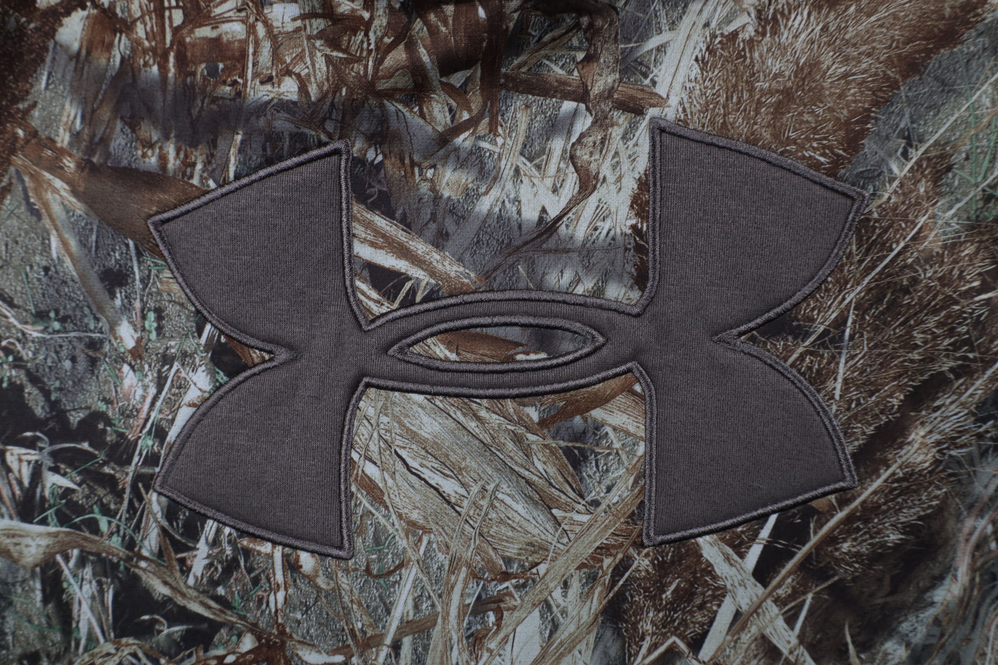 Under Armour × Vintage Under Armour Blind Mossy Oak Camouflage Hoodie Sweatshirt Size US L / EU 52-54 / 3 - 6 Thumbnail