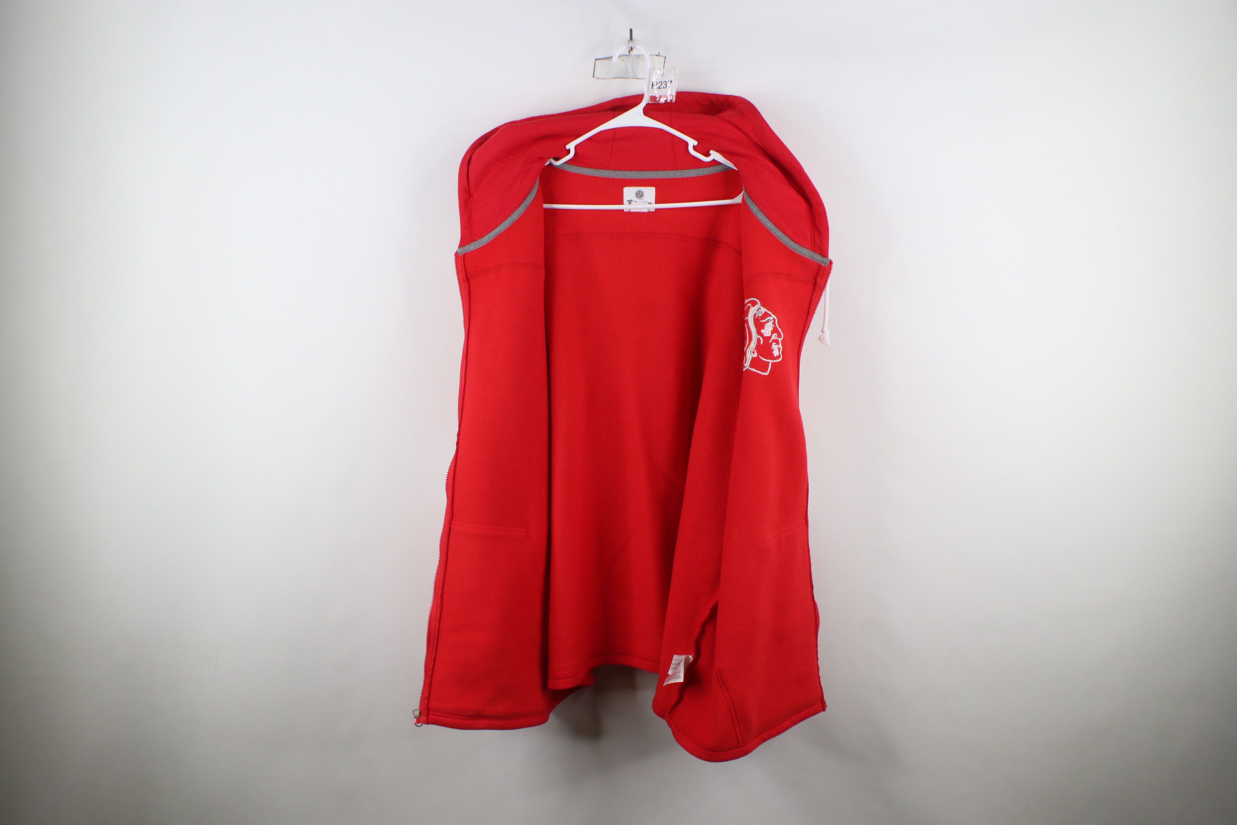 Vintage Fanatics Blackhawks Hockey Jersey Hoodie Sweatshirt Red Size US XXL / EU 58 / 5 - 10 Thumbnail