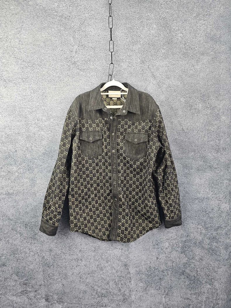 Gucci Gucci Printed Denim Jacket in Size 48 Size US L / EU 52-54 / 3 - 1 Thumbnail