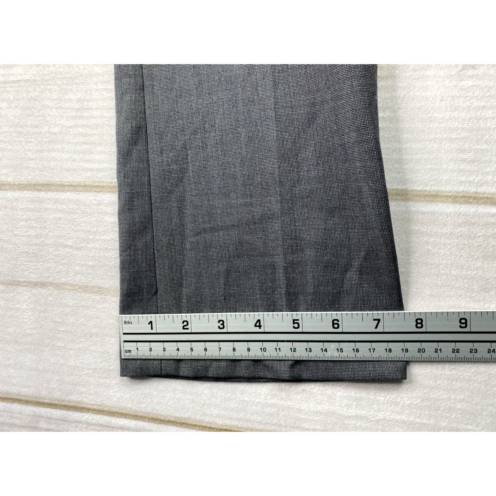 Vintage TWINHILL Pants 30x32 Charcoal Gray Flat Front Wool Blend Dress Work Casual Mens Pants Size US 32 / EU 48 - 7 Thumbnail