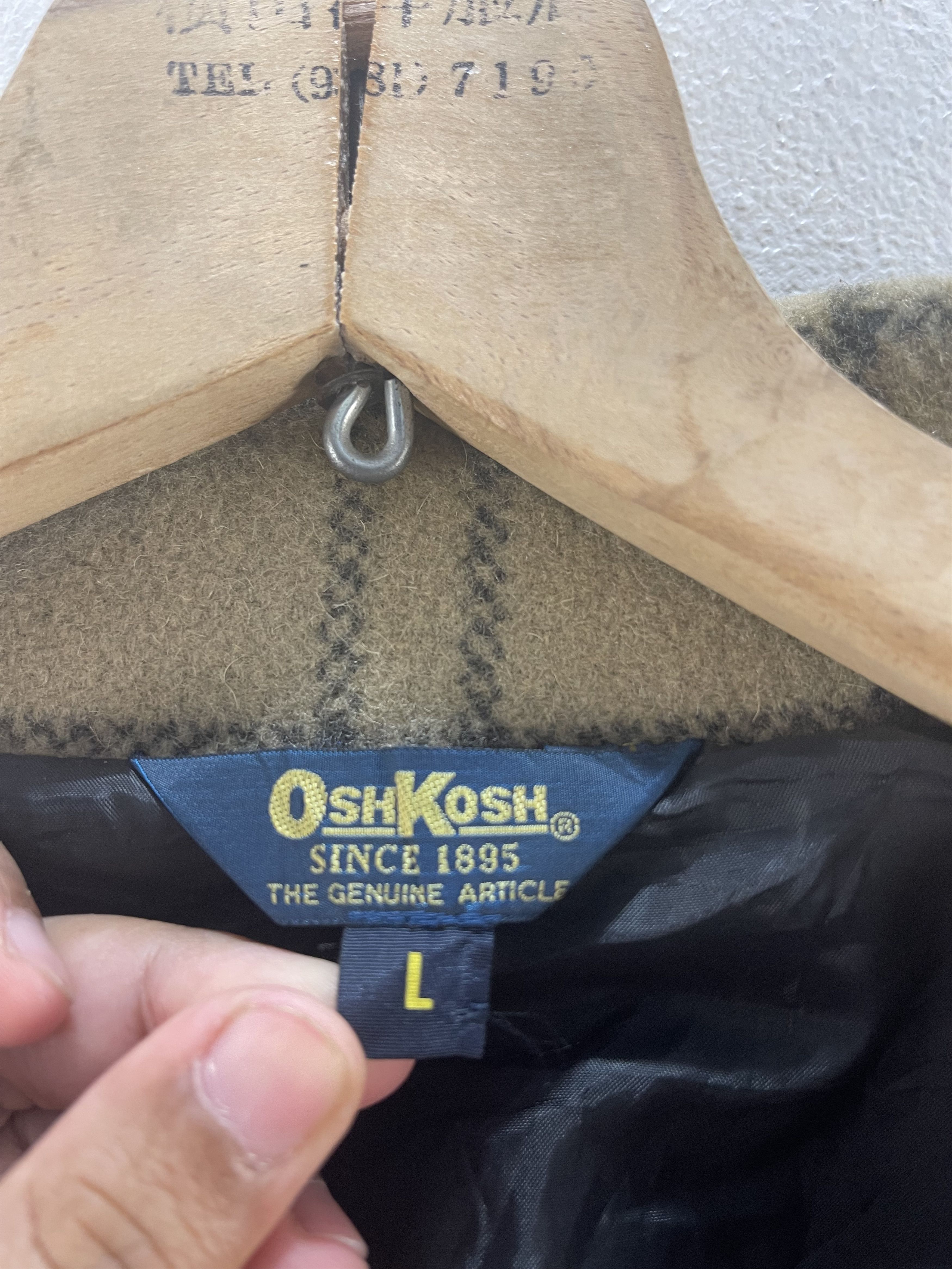 Flannel Vintage Oshkosh Flannel Wool Jacket Size US L / EU 52-54 / 3 - 11 Thumbnail
