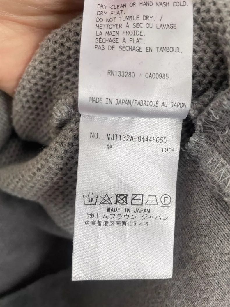 Other Thom Browne Gray striped long sleeve knit Size US XS / EU 42 / 0 - 5 Thumbnail