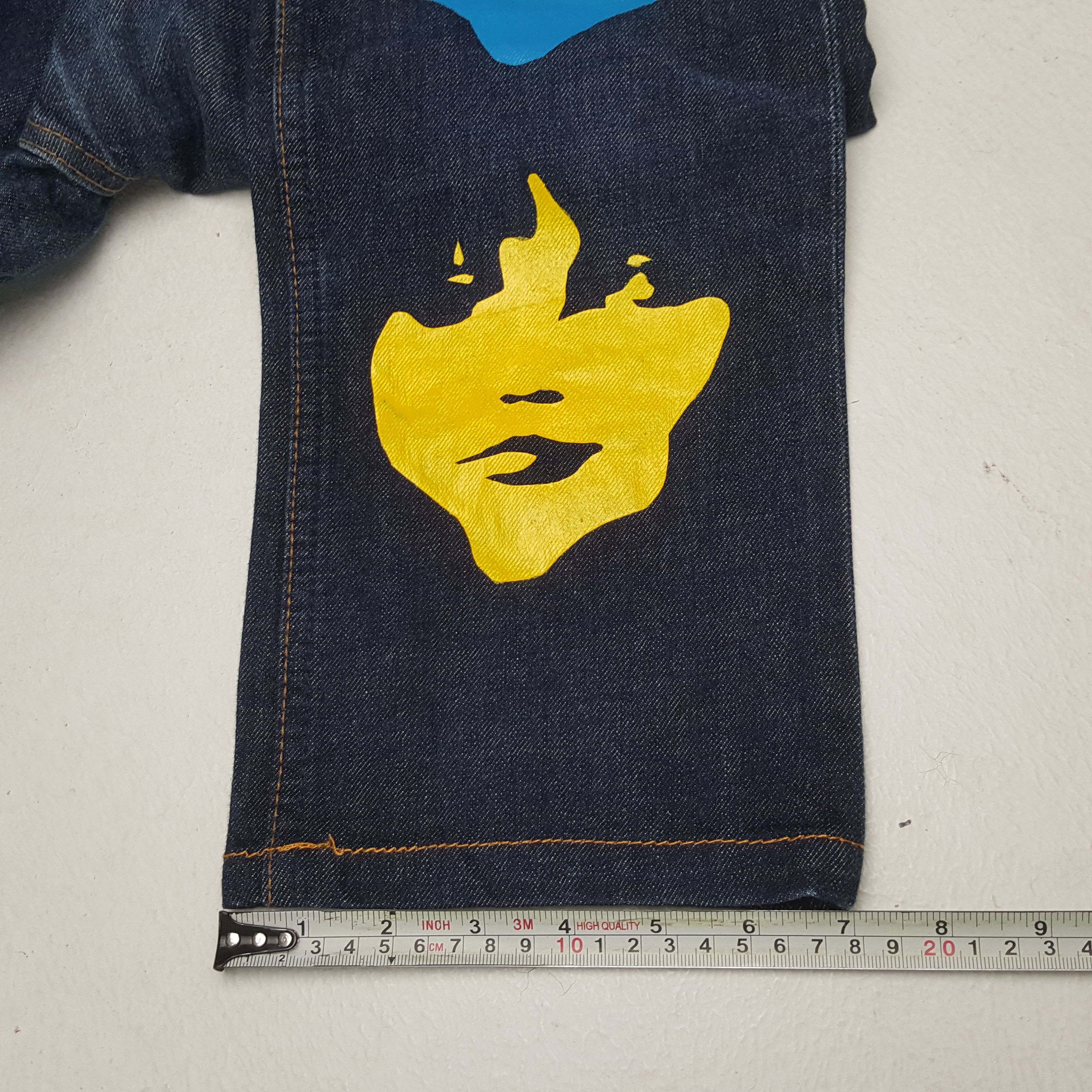 Hysteric Glamour × Japanese Brand × Vintage HYSTERIC GLAMOUR Japanese Brand Custom Art Jeans Size US 29 - 11 Thumbnail