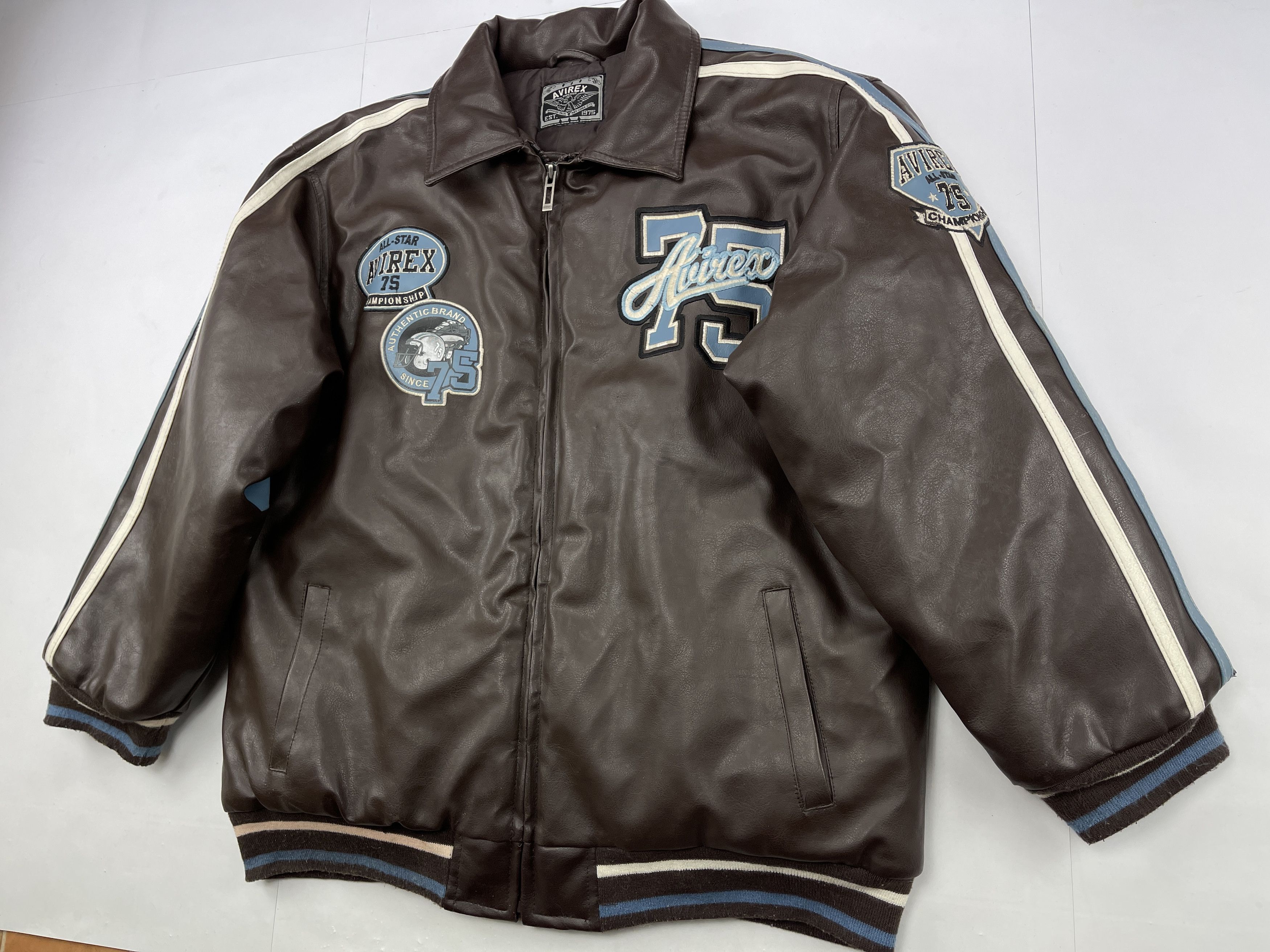 Avirex AVIREX faux leather jacket, vintage, 90s hip hop 1990s M Size US M / EU 48-50 / 2 - 12 Thumbnail