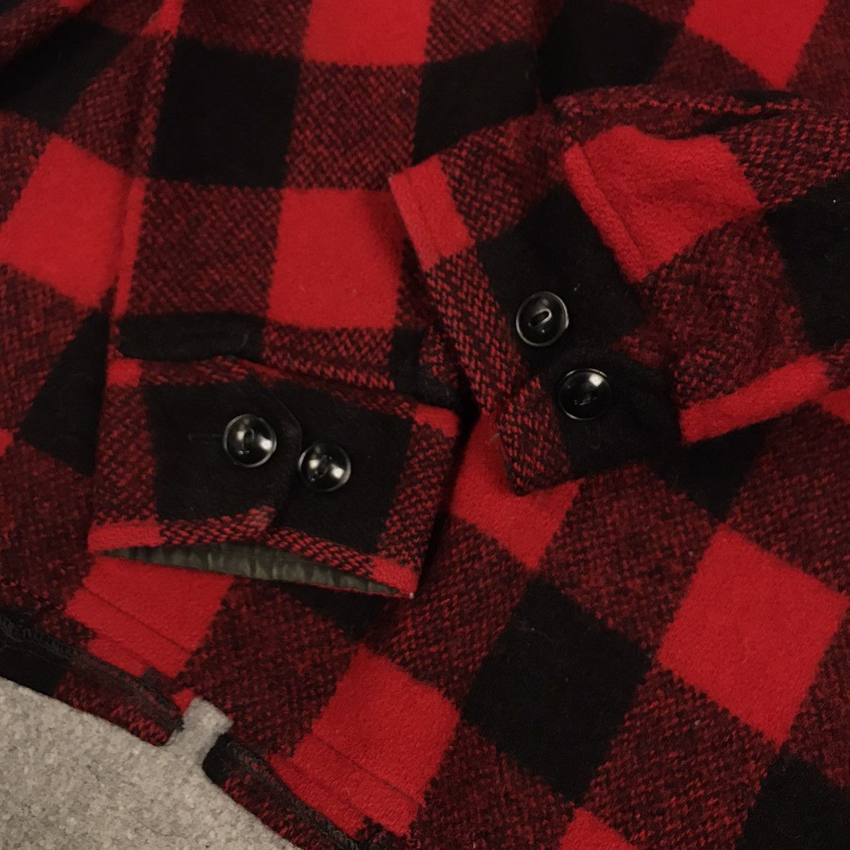 Hudsons Bay × Vintage 80s HUDSON BAY WOOL FLANNEL CHECK ZIPPER JACKET Size US M / EU 48-50 / 2 - 10 Thumbnail
