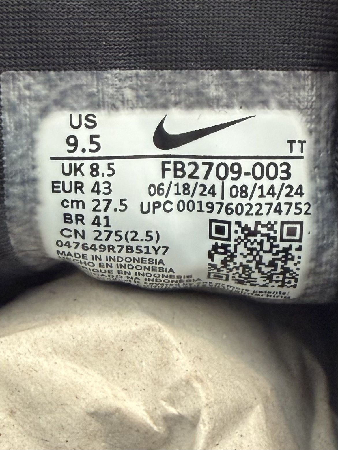 Nike Nike x Corteiz Air Max 95 SP Honey Blacks CRTZ FB2709-003 Size US 9.5 / EU 42-43 - 17 Thumbnail