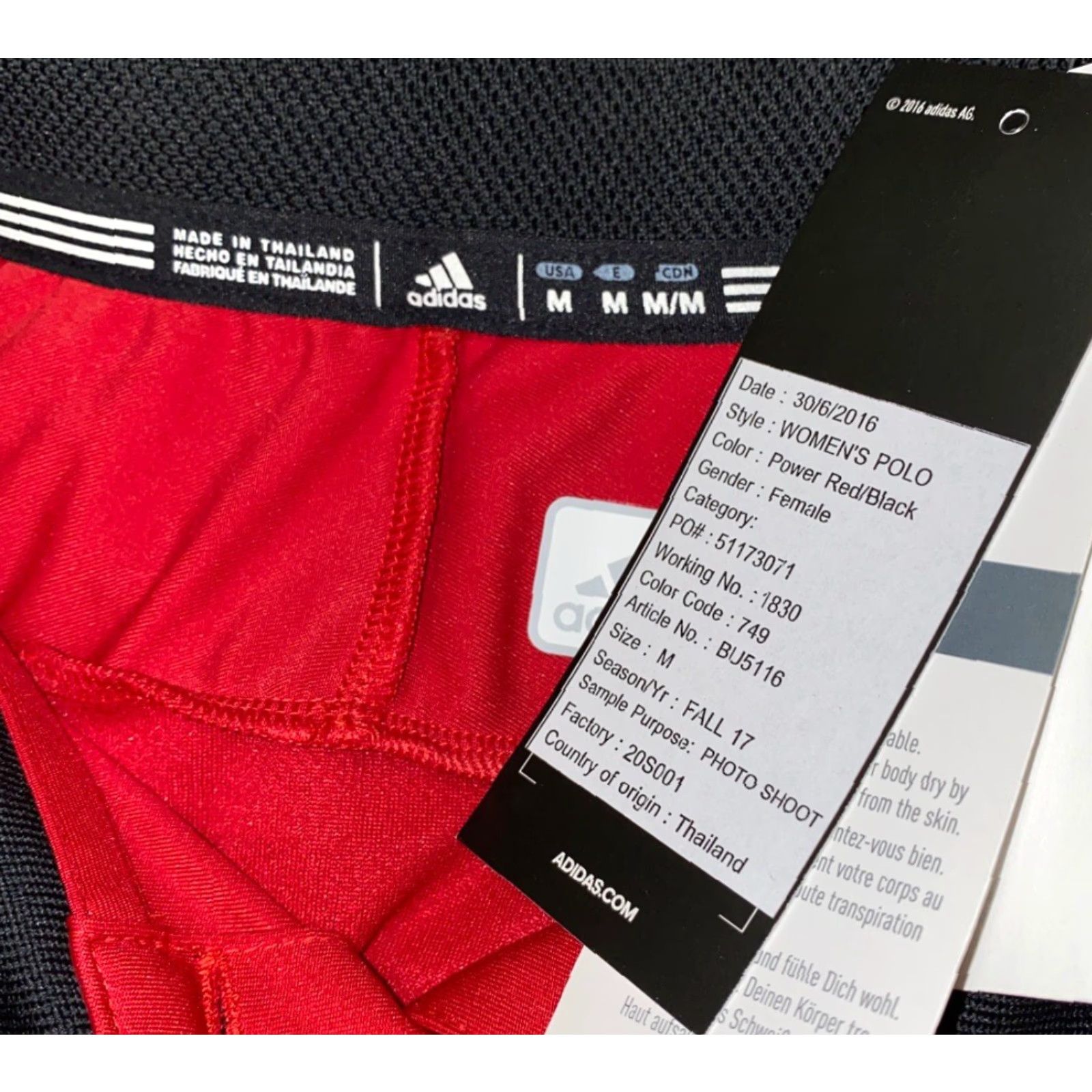 Adidas Adidas Shirt Polo Women Red Short Sleeve Golf Size M NWT Size M / US 6-8 / IT 42-44 - 6 Thumbnail