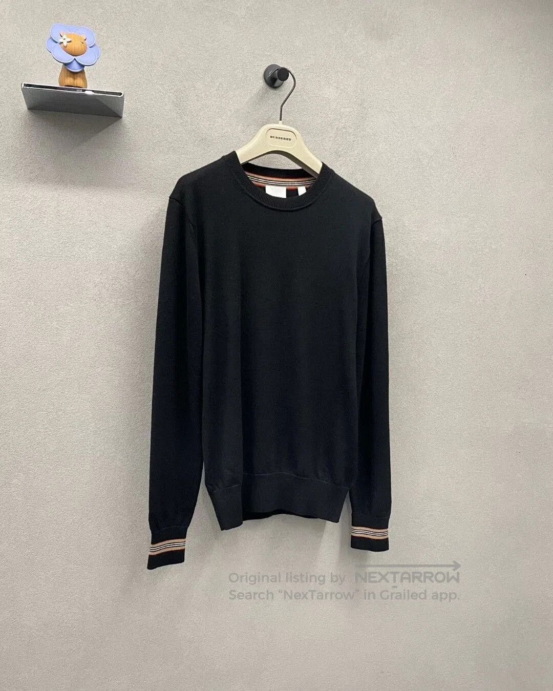 Burberry burberry black knitted top size 180/92A. Size US M / EU 48-50 / 2 - 3 Thumbnail