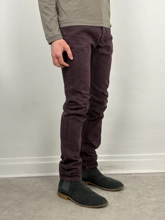 Maison Margiela AW2010 Maison Margiela Dark Purple Slim Plum Jeans Size US 31 - 3 Thumbnail