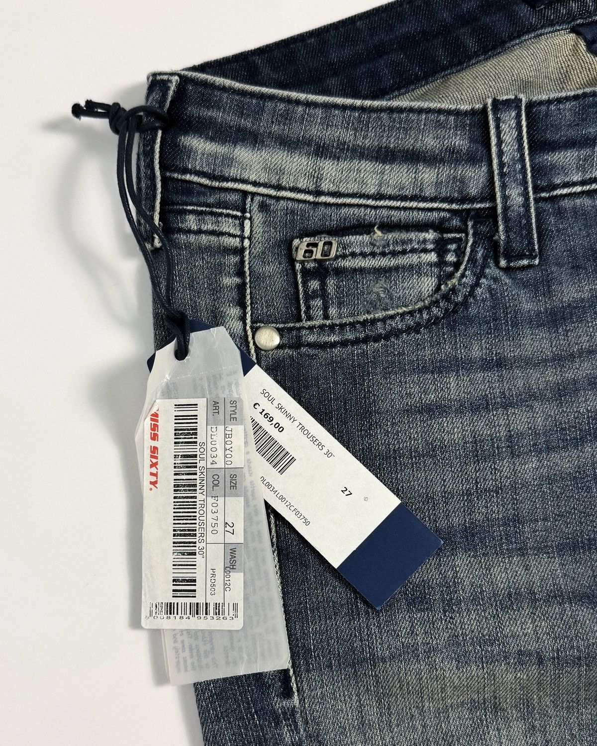 Beauty Beast × Hysteric Glamour × Miss Sixty Brand New Miss Sixty Distressed Washed Slim Skinny Jeans Size 27" / US 4 / IT 40 - 5 Thumbnail