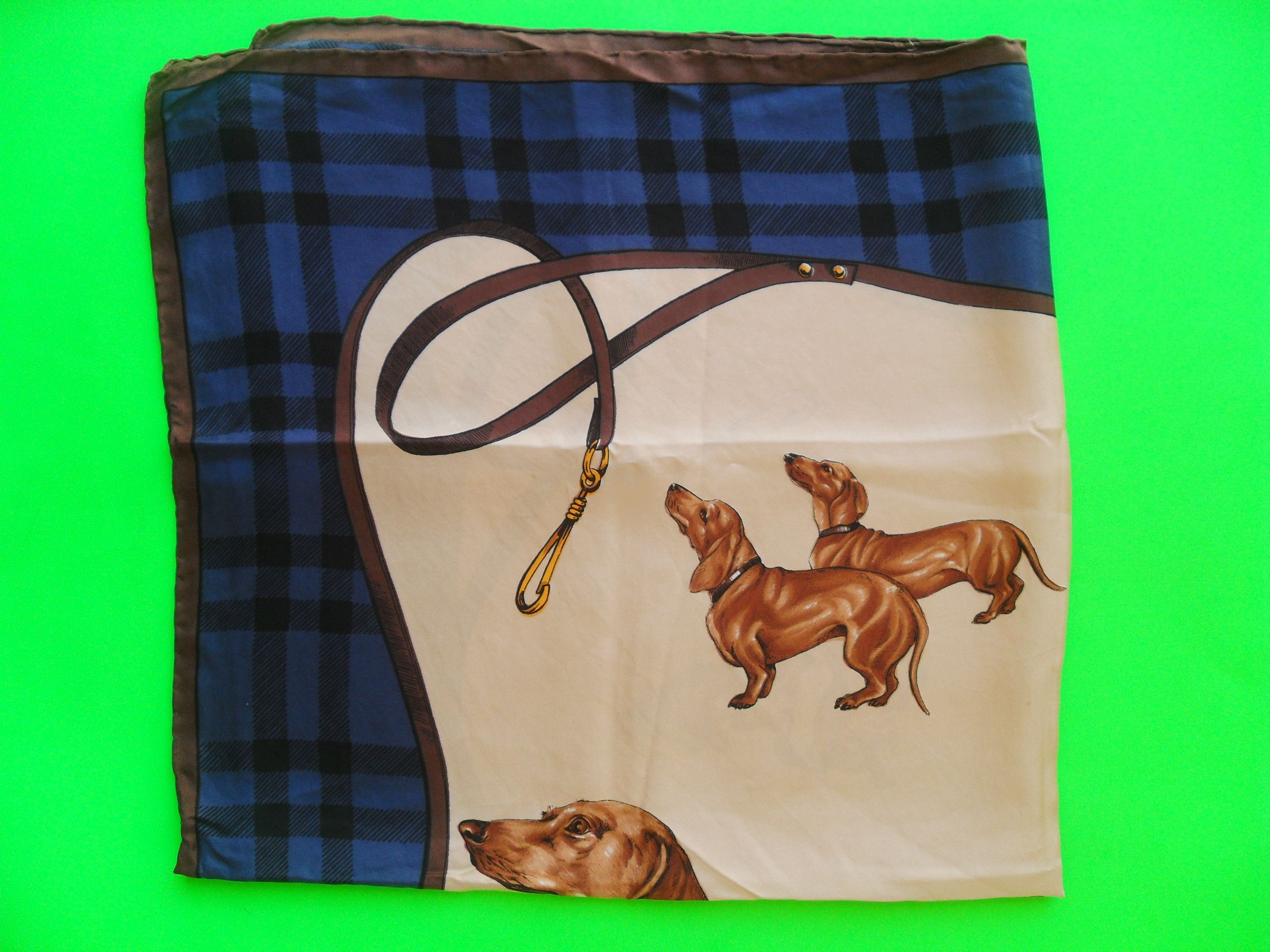 Other Vanessa vintage square travel scarf pure silk Size ONE SIZE - 3 Thumbnail