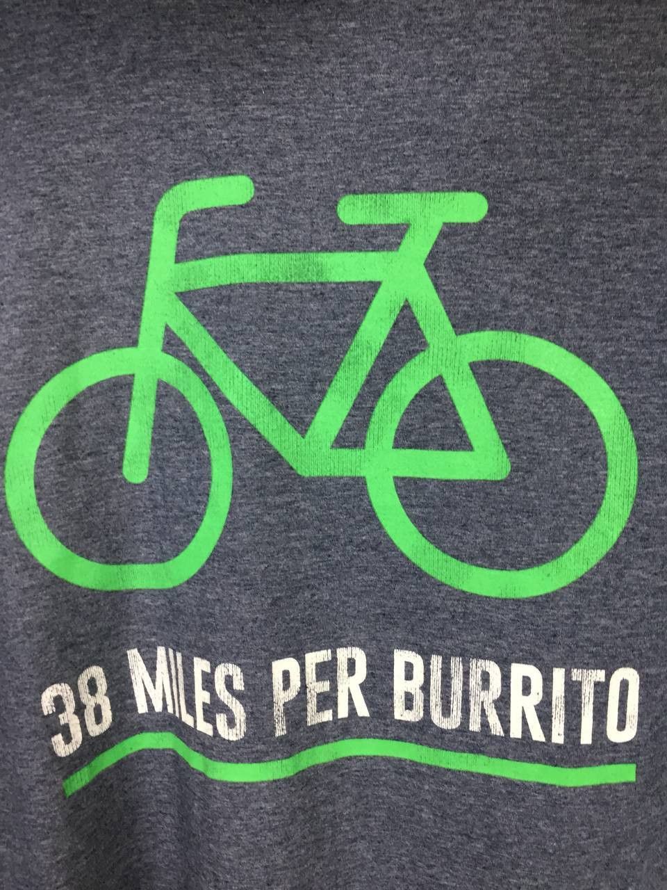 Vintage 38 Miles Per Burrito Funny Bike Cycling Humor Tee Size US XXL / EU 58 / 5 - 3 Thumbnail