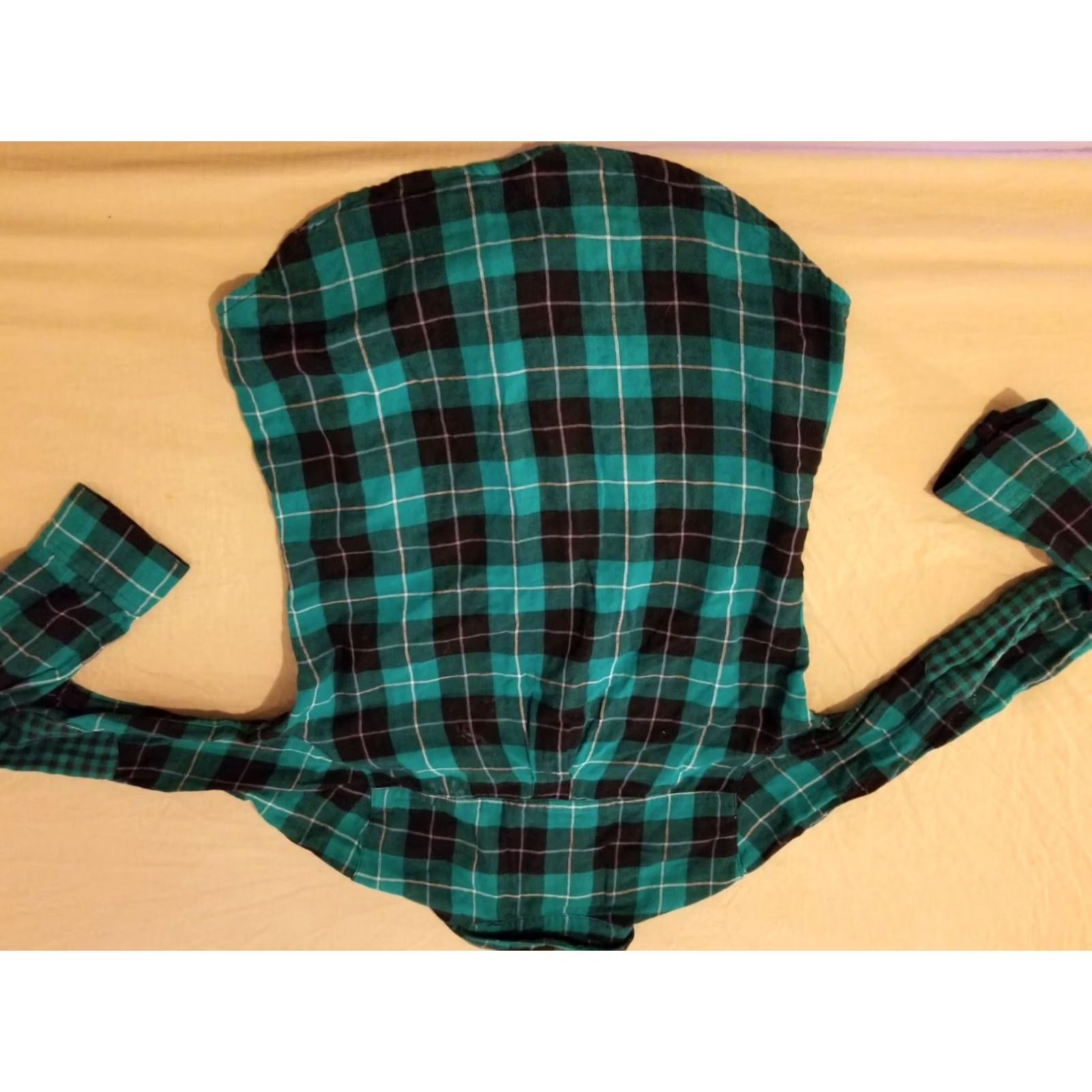 Mossimo Mossimo Plaid Shirt Womens M Medium Green Button Cotton Blouse Size M / US 6-8 / IT 42-44 - 5 Thumbnail