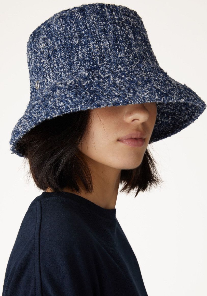 Loro Piana o1srvl11e0325 FAO1068 Size: OS / Denim Silk Hat / Cap Size ONE SIZE - 2 Thumbnail