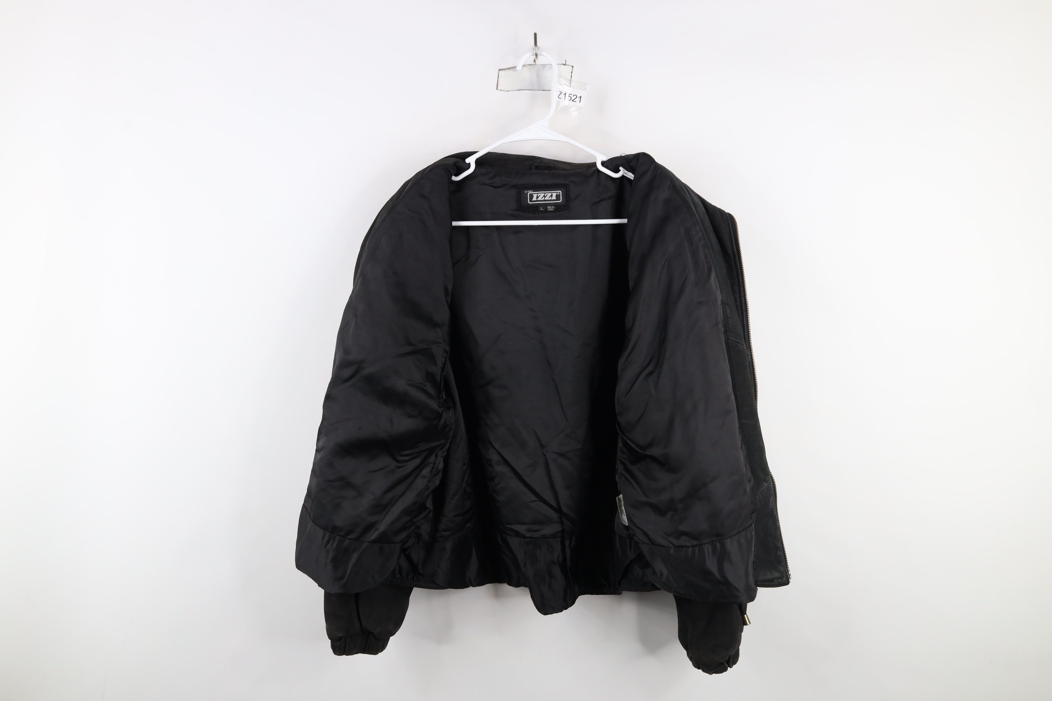 Vintage Vintage 90s Streetwear Paisley Suede Leather Bomber Jacket Size L / US 10 / IT 46 - 10 Thumbnail