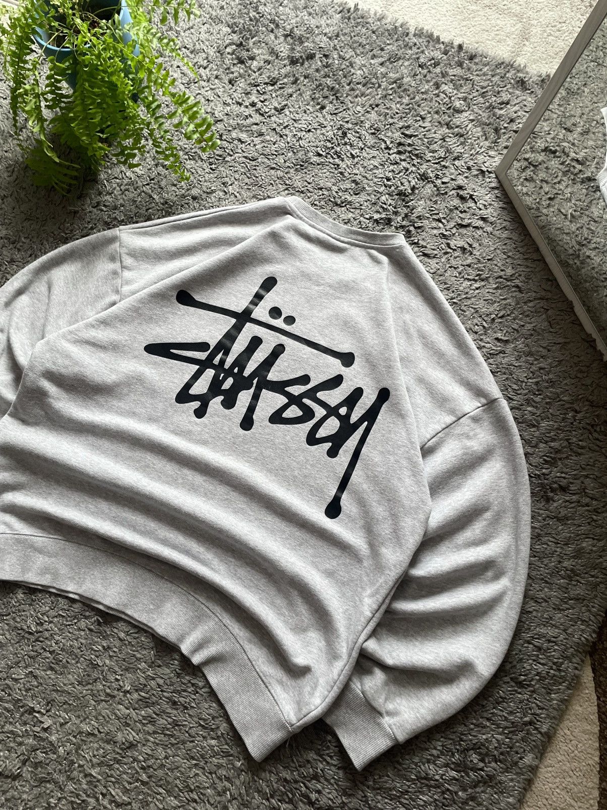 Stussy × Vintage 00s Stüssy Sweatshirt Streetwear Vintage Big Logo Rare Y2k Size US L / EU 52-54 / 3 - 4 Thumbnail