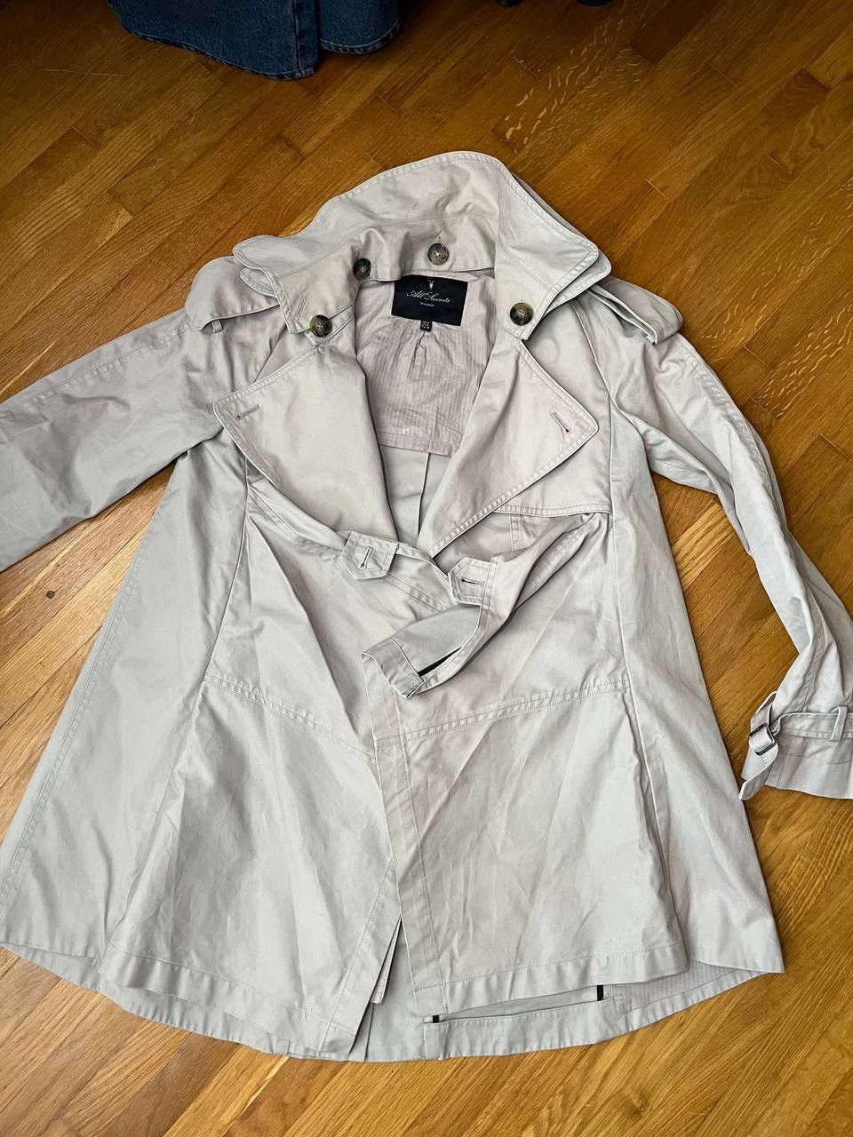 Allsaints Vintage Allsaints Spitalfields ivory trench coat Size US M / EU 48-50 / 2 - 3 Thumbnail