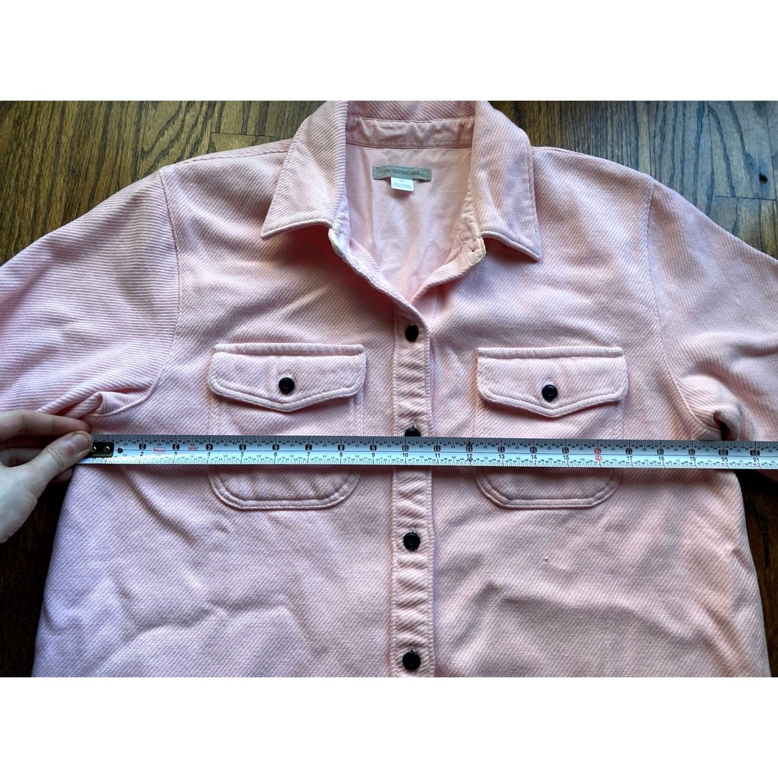 Outerknown Outerknown Shirt Dress Womens Small Pink Organic Cotton Twill Portugal Size S / US 4 / IT 40 - 3 Thumbnail