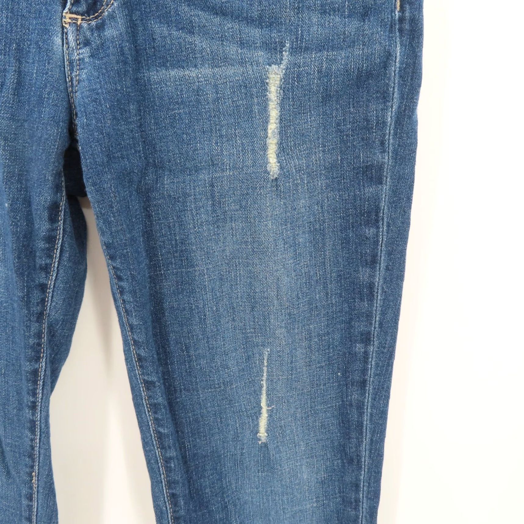 Paige Paige Womens Jeans 24 Jimmy Jimmy Skinny Distressed Medium Blue Denim Pants Size 42" / US 20 - 5 Thumbnail