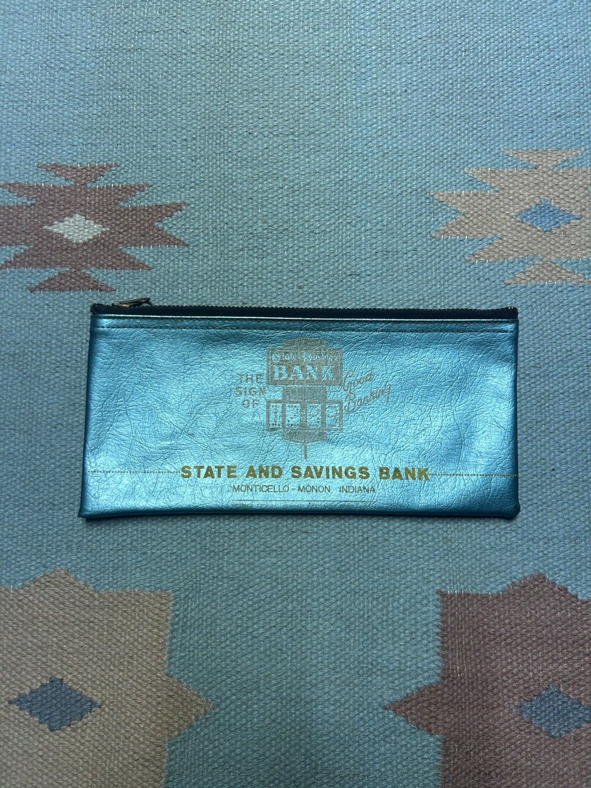 Vintage Vtg Rifkin bank deposit money bag state savings bank Indiana Size ONE SIZE - 1 Thumbnail